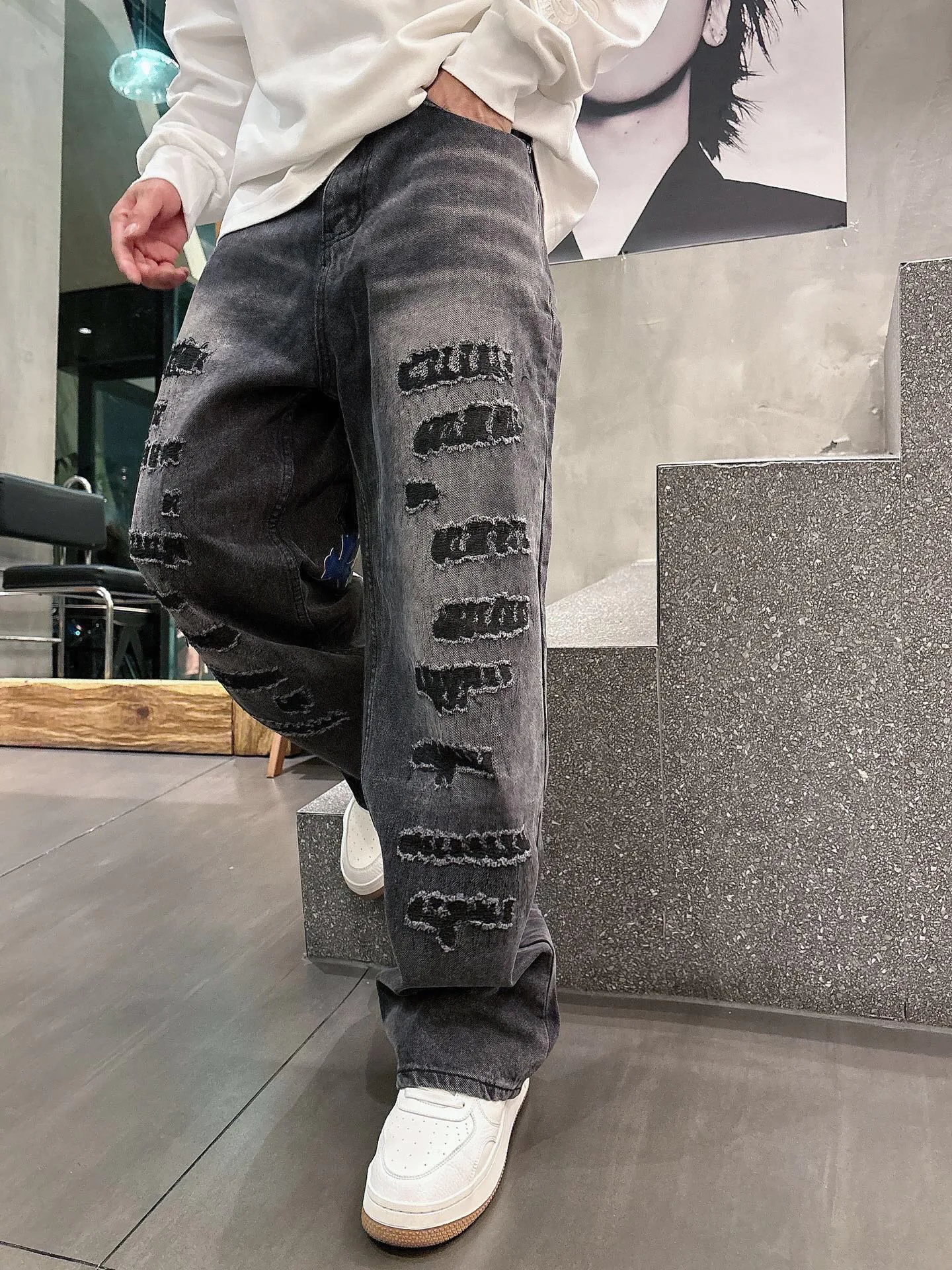 Джинсы Женские Chrome Hearts 11701402