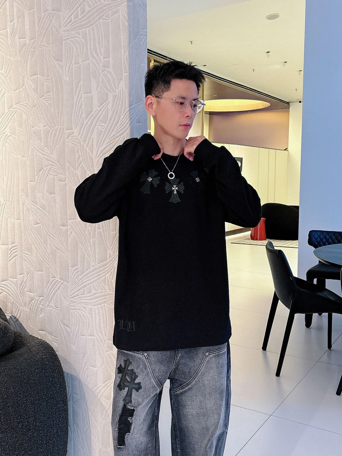 Свитшоты И Худи Мужские Chrome Hearts 787546