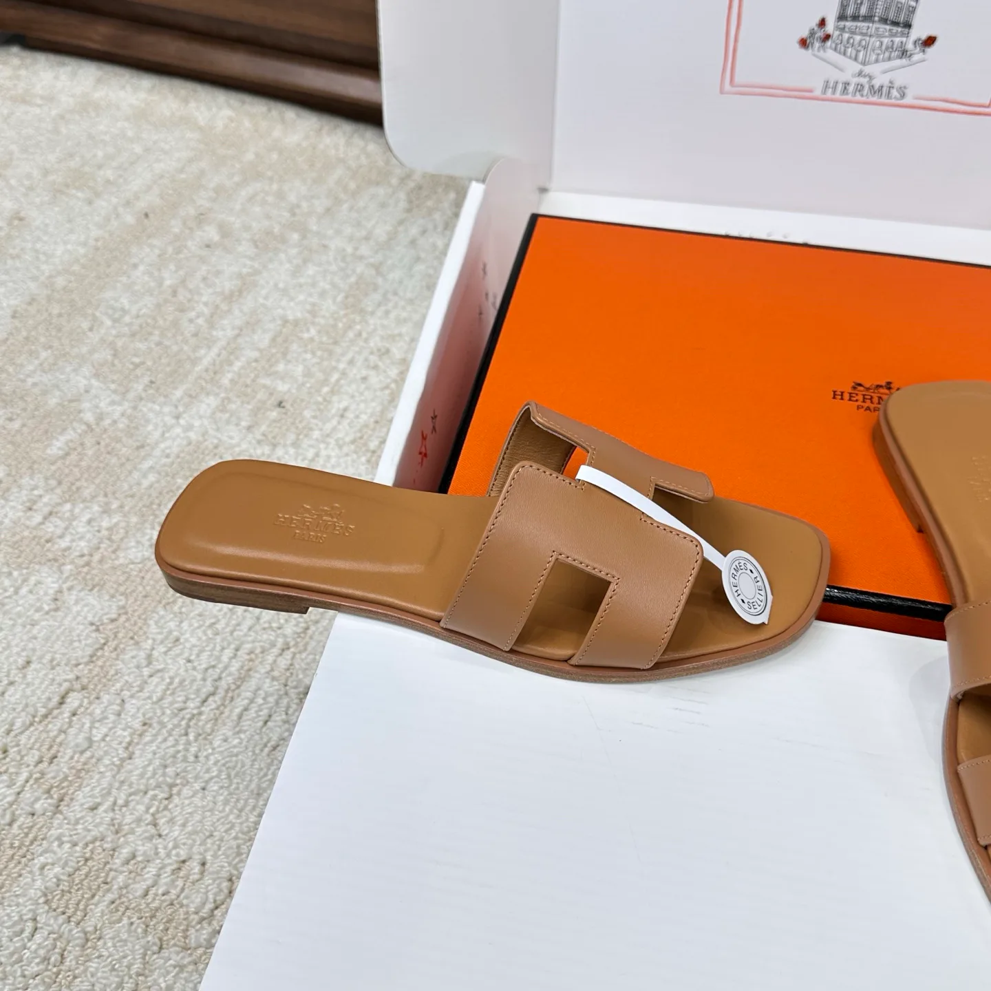 Шлепанцы Женские Hermes 3043264