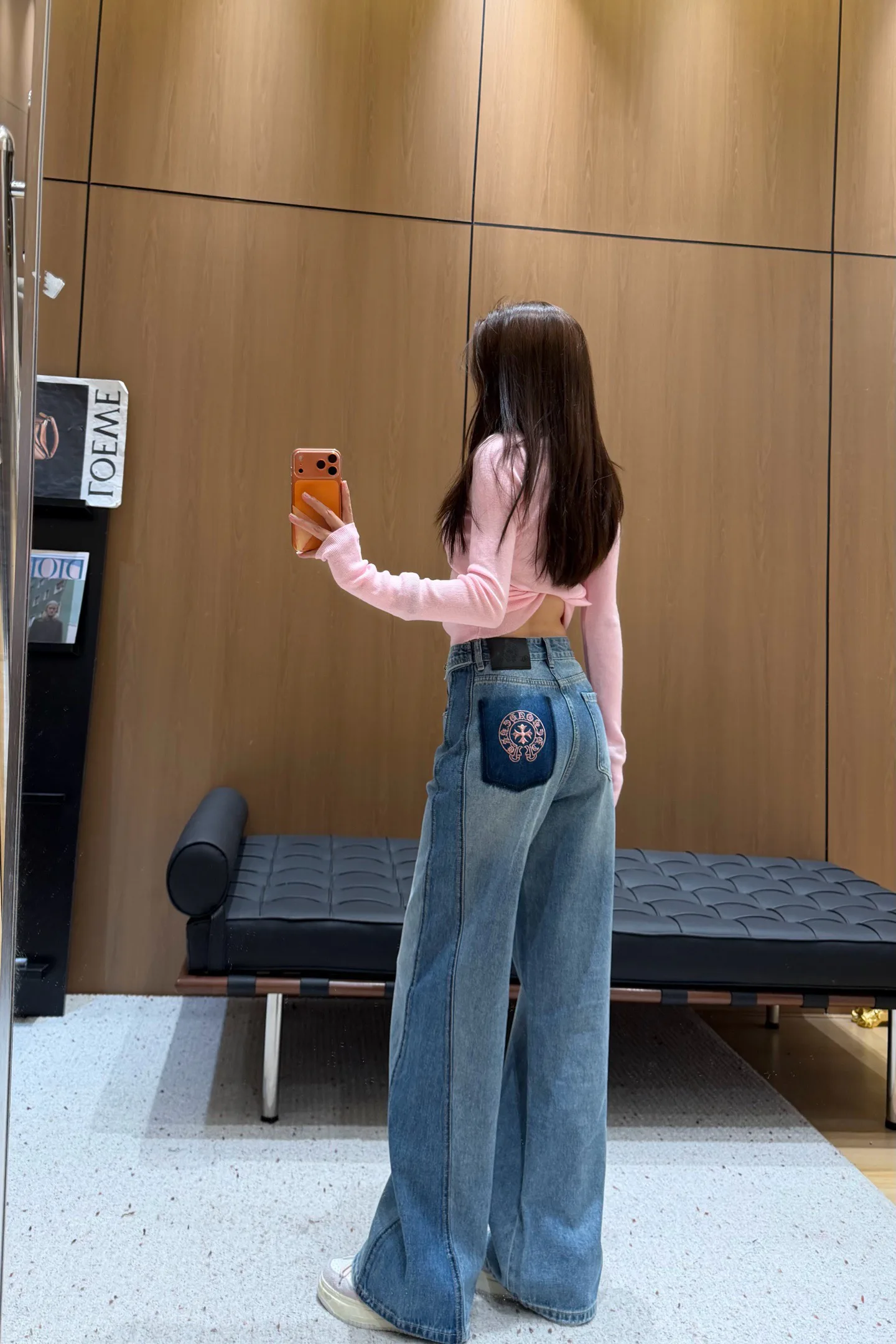 Джинсы Женские Chrome Hearts 1762759