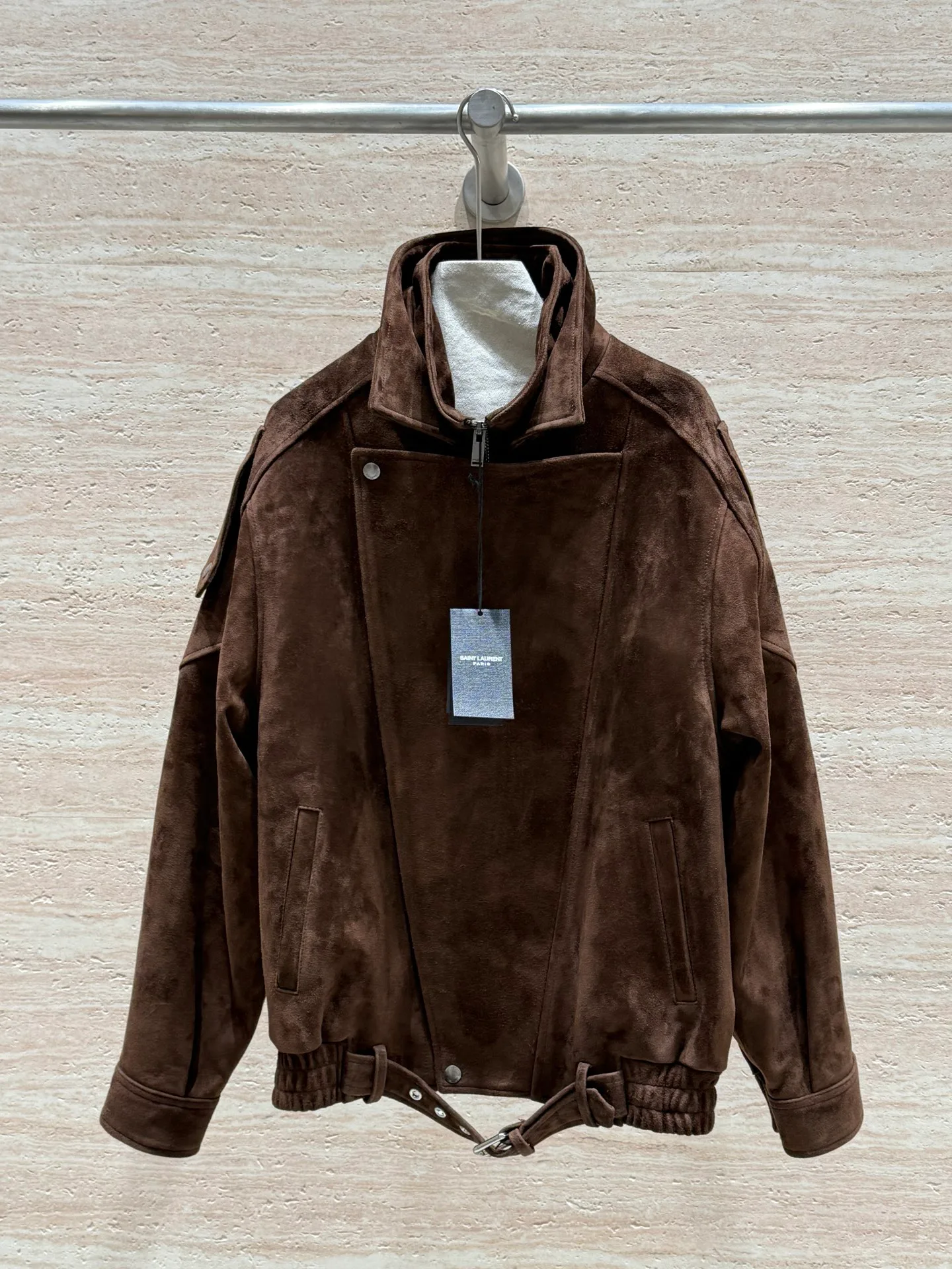 Кожаные Куртки И Дублёнки Женские Saint Laurent 11695408