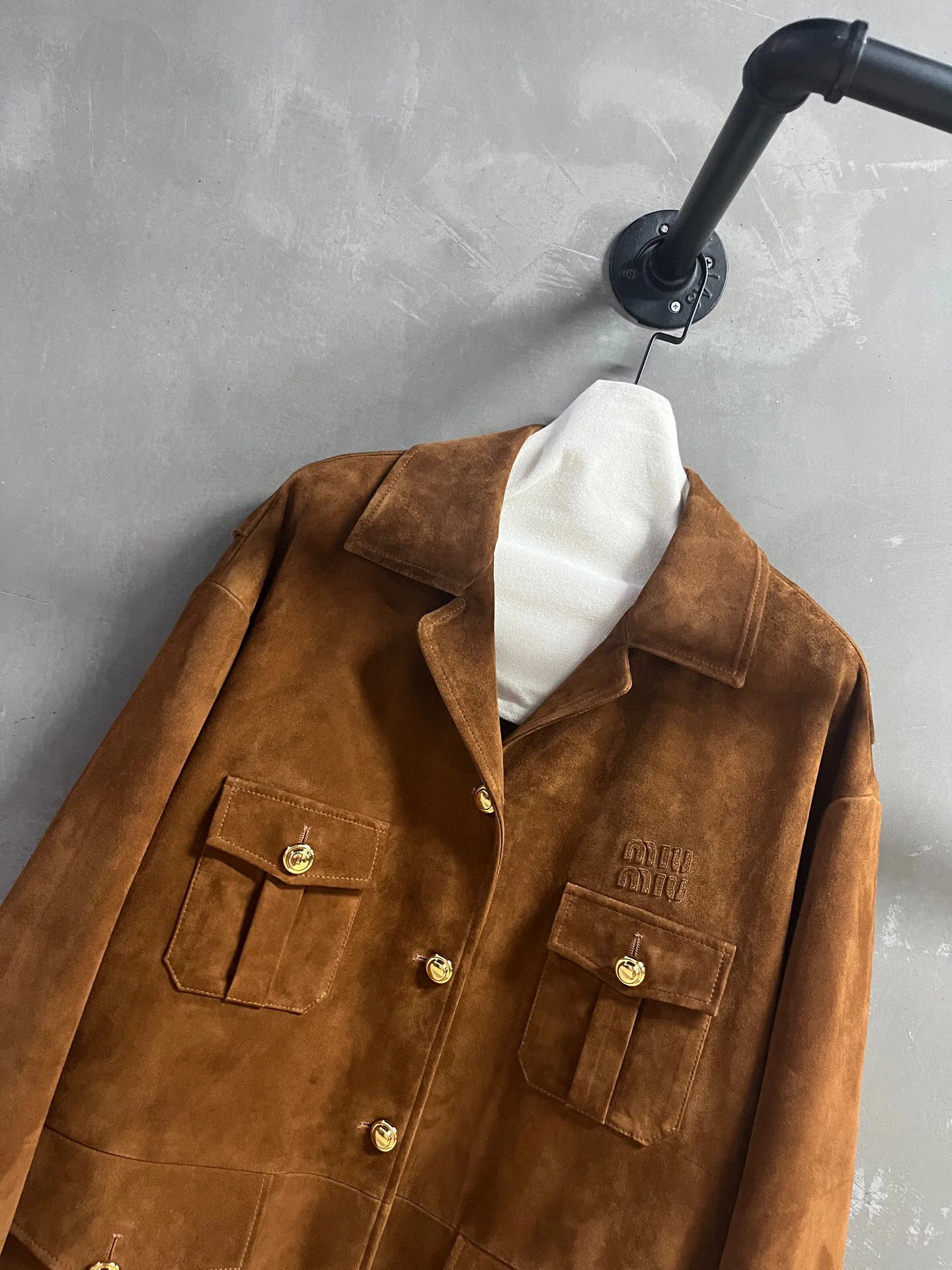 Кожаные Куртки И Дублёнки Женские Miu Miu 12403349