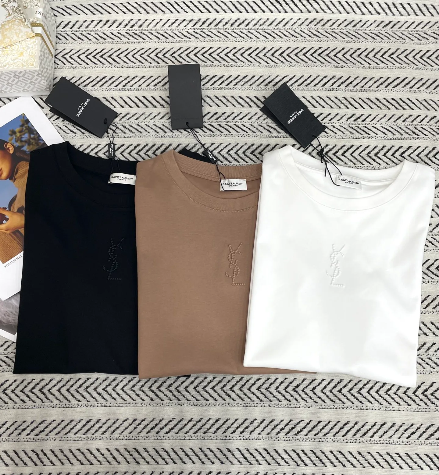 Футболки Женские Saint Laurent 13323781