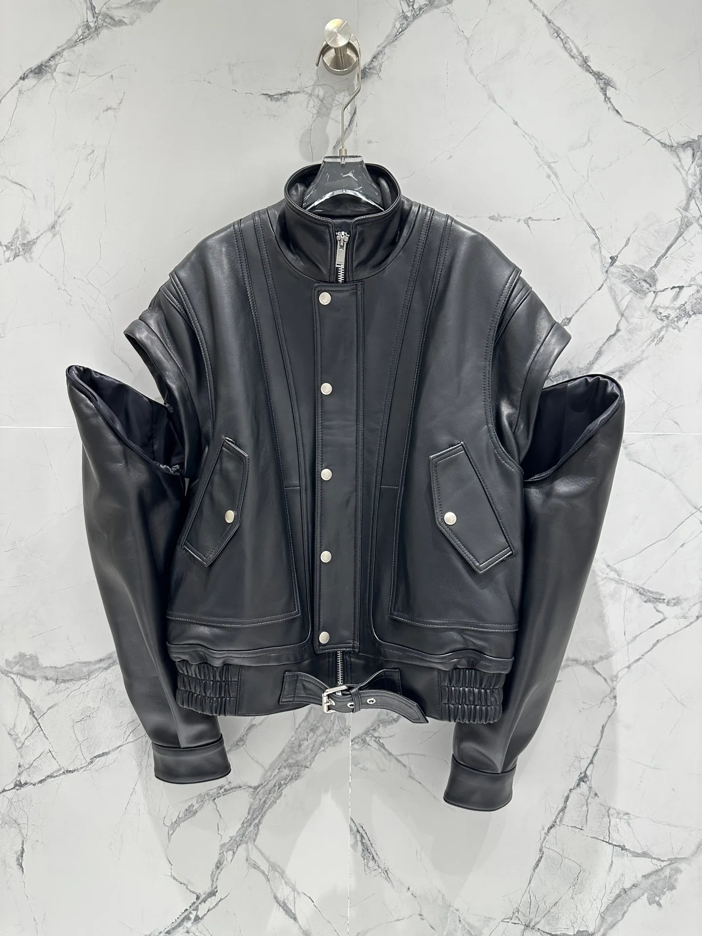 Кожаные Куртки И Дублёнки Женские Saint Laurent 11598146