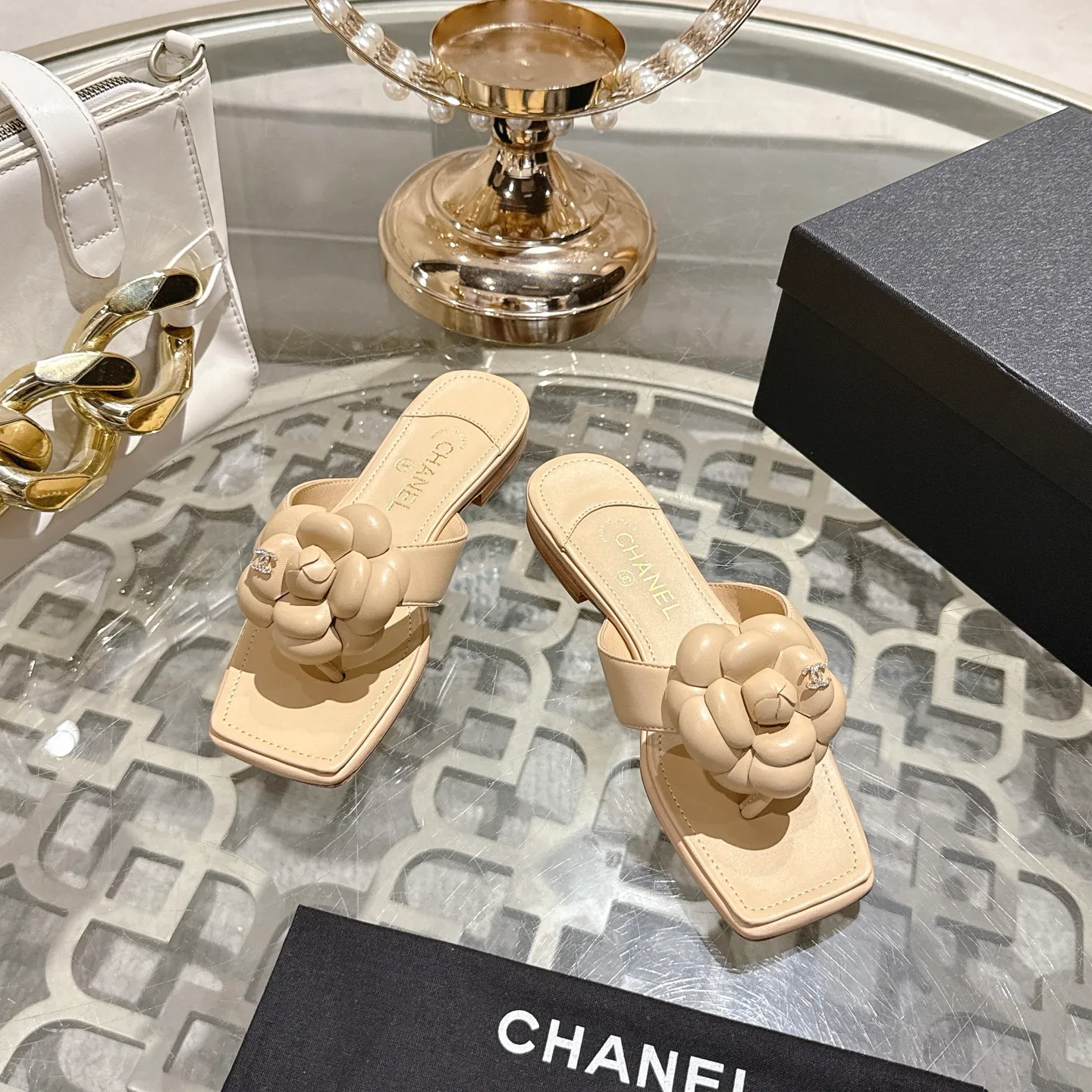 Шлепанцы Женские Chanel 12714898