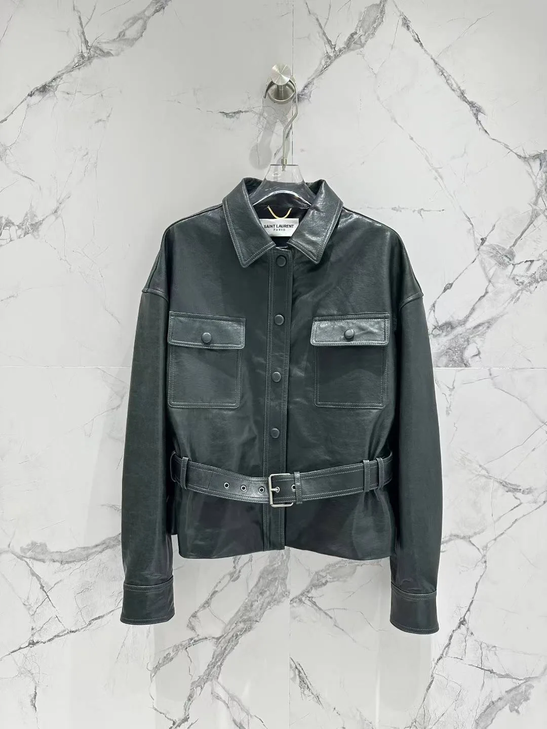 Кожаные Куртки И Дублёнки Женские Saint Laurent 11700594