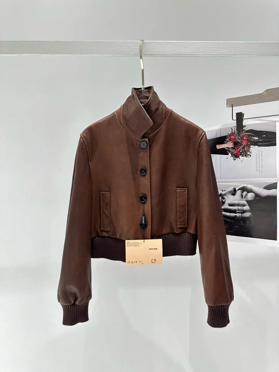 Кожаные Куртки И Дублёнки Женские Miu Miu 11428979