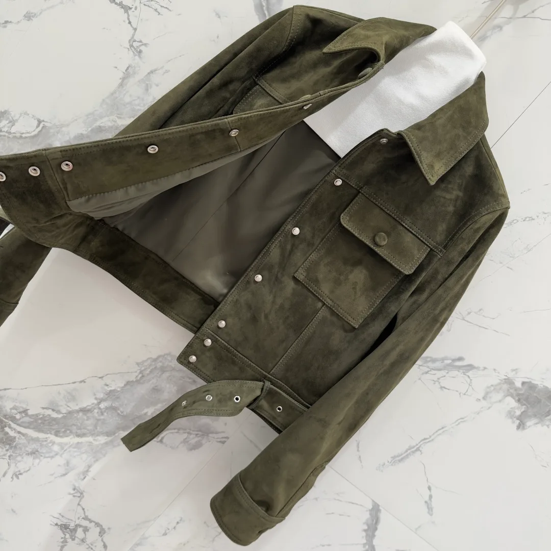 Кожаные Куртки И Дублёнки Женские Saint Laurent 18090061