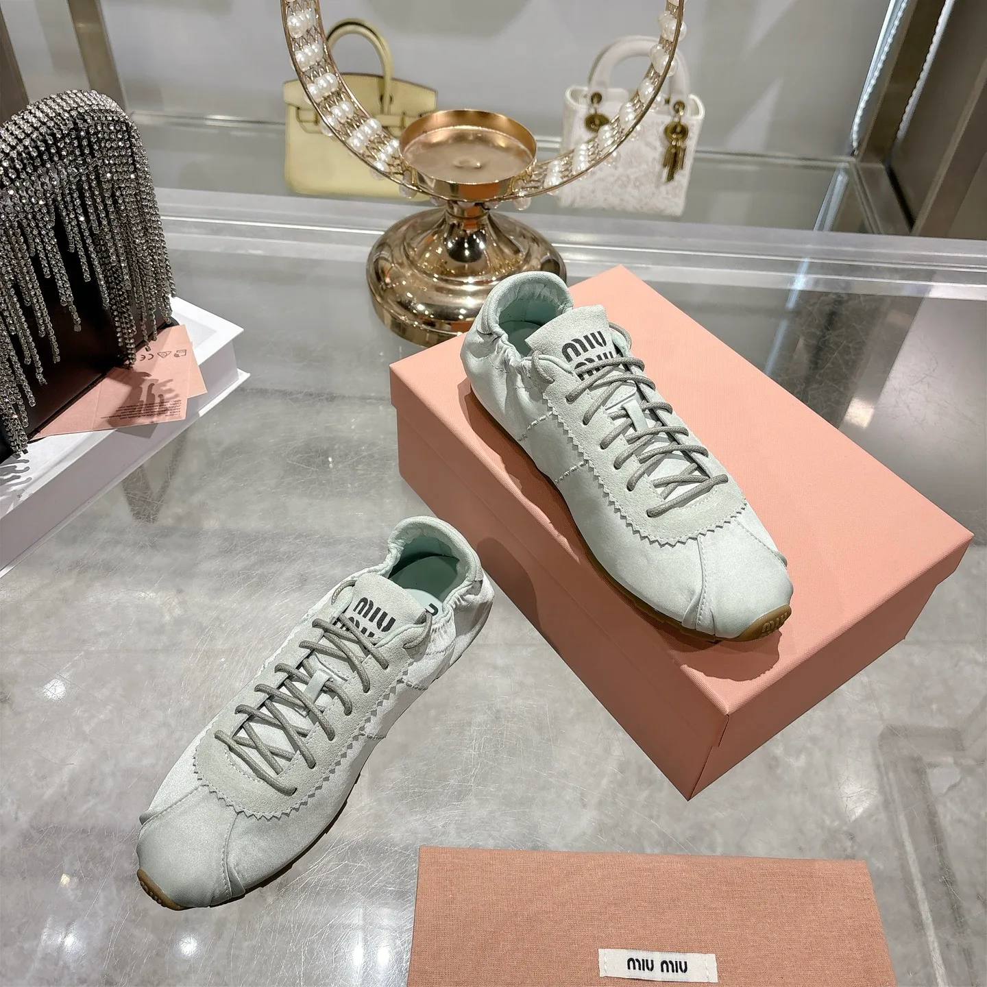 Кроссовки Женские Miu Miu 678549