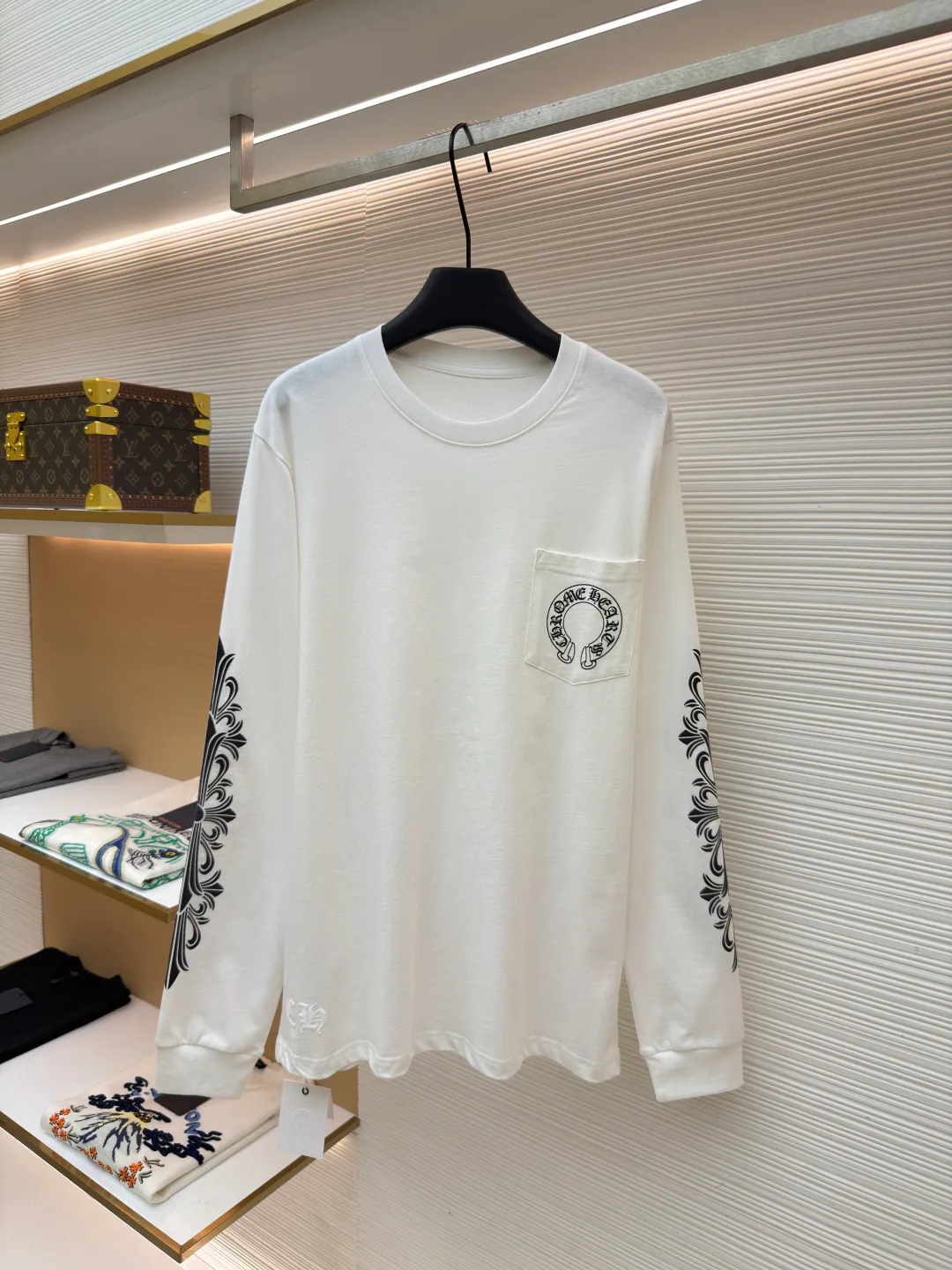 Лонгсливы Мужские Chrome Hearts 11399353