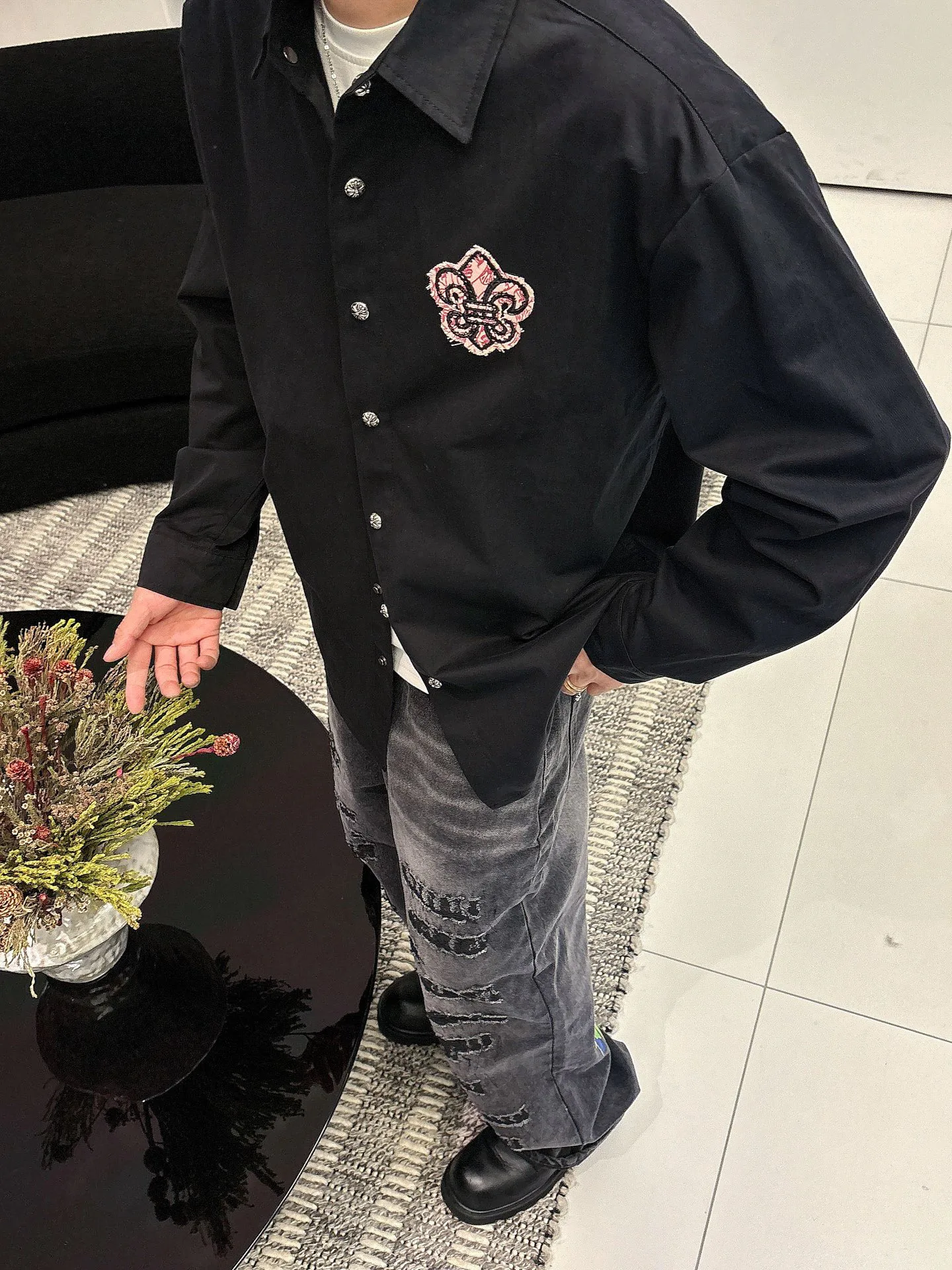 Рубашки Мужские Chrome Hearts 1139244
