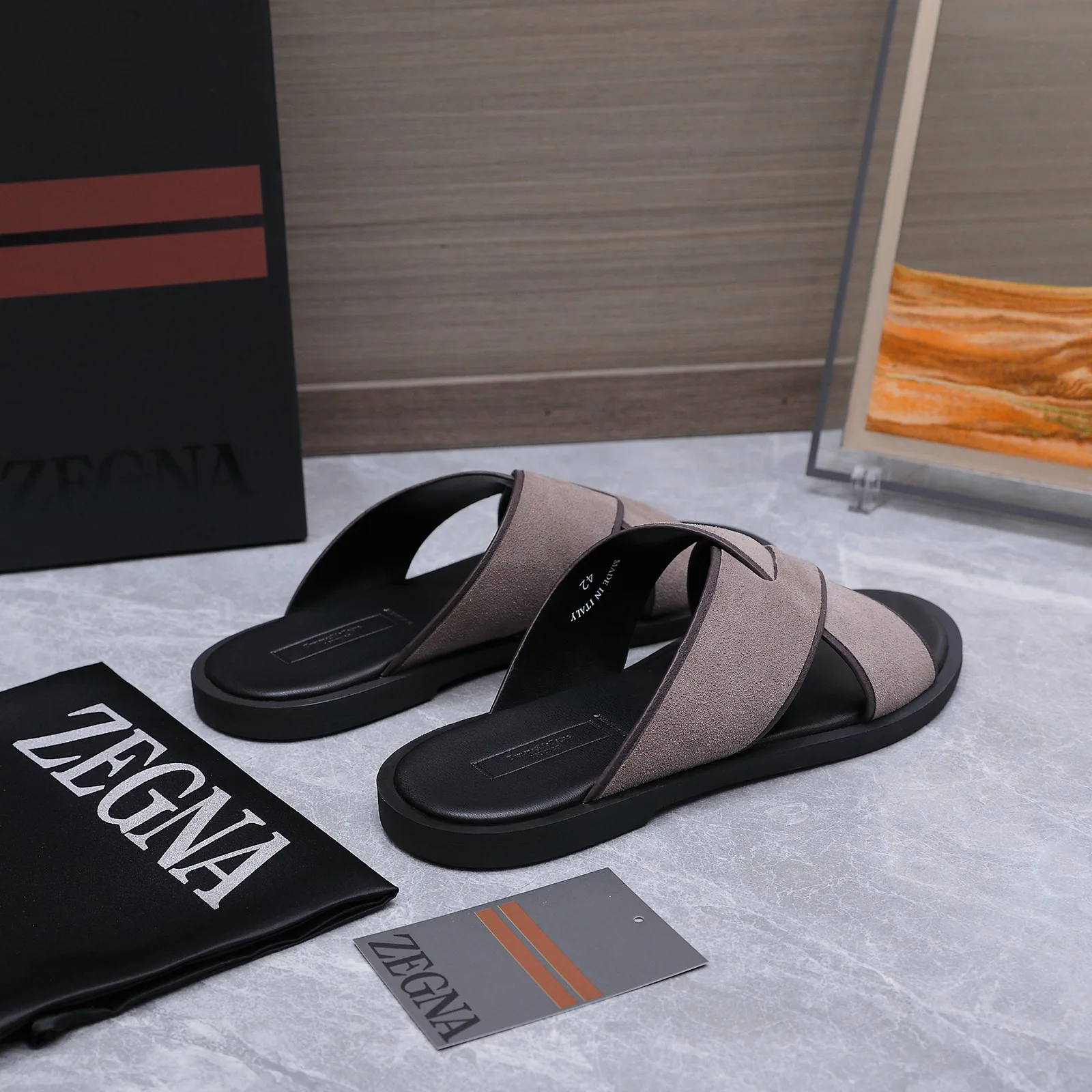 Шлепанцы Мужские Zegna 17514985