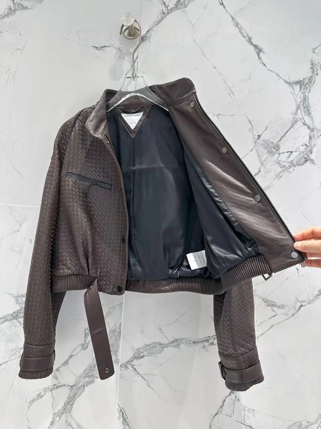 Кожаные Куртки И Дублёнки Женские Bottega Veneta 11700523