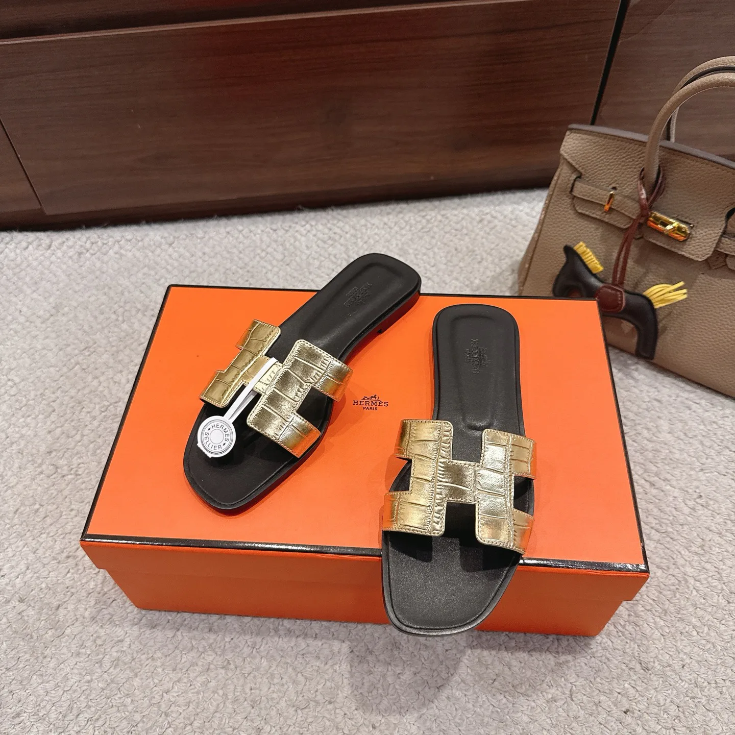 Шлепанцы Женские Hermes 17480675