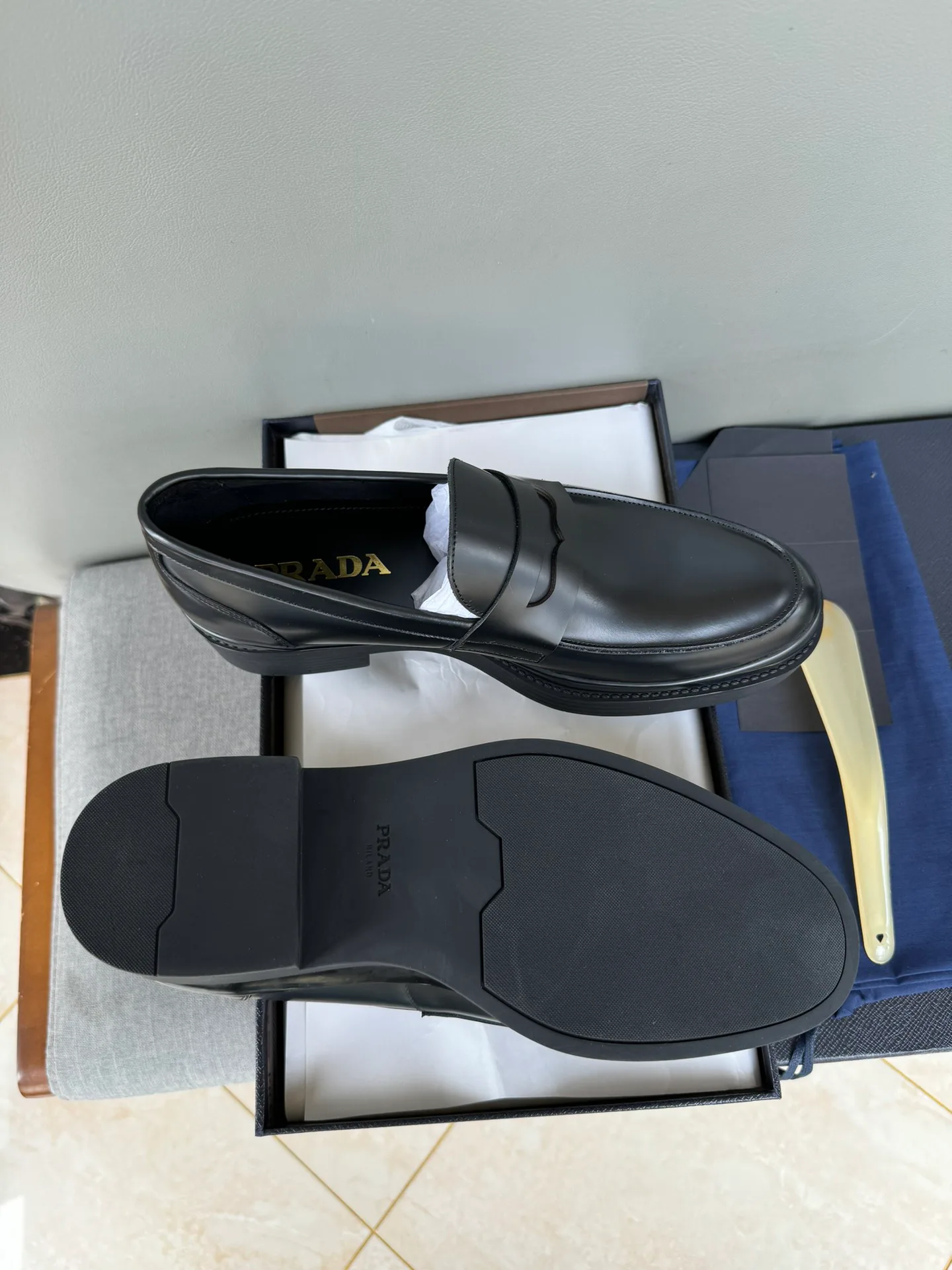 Лоферы Мужские Prada 358104