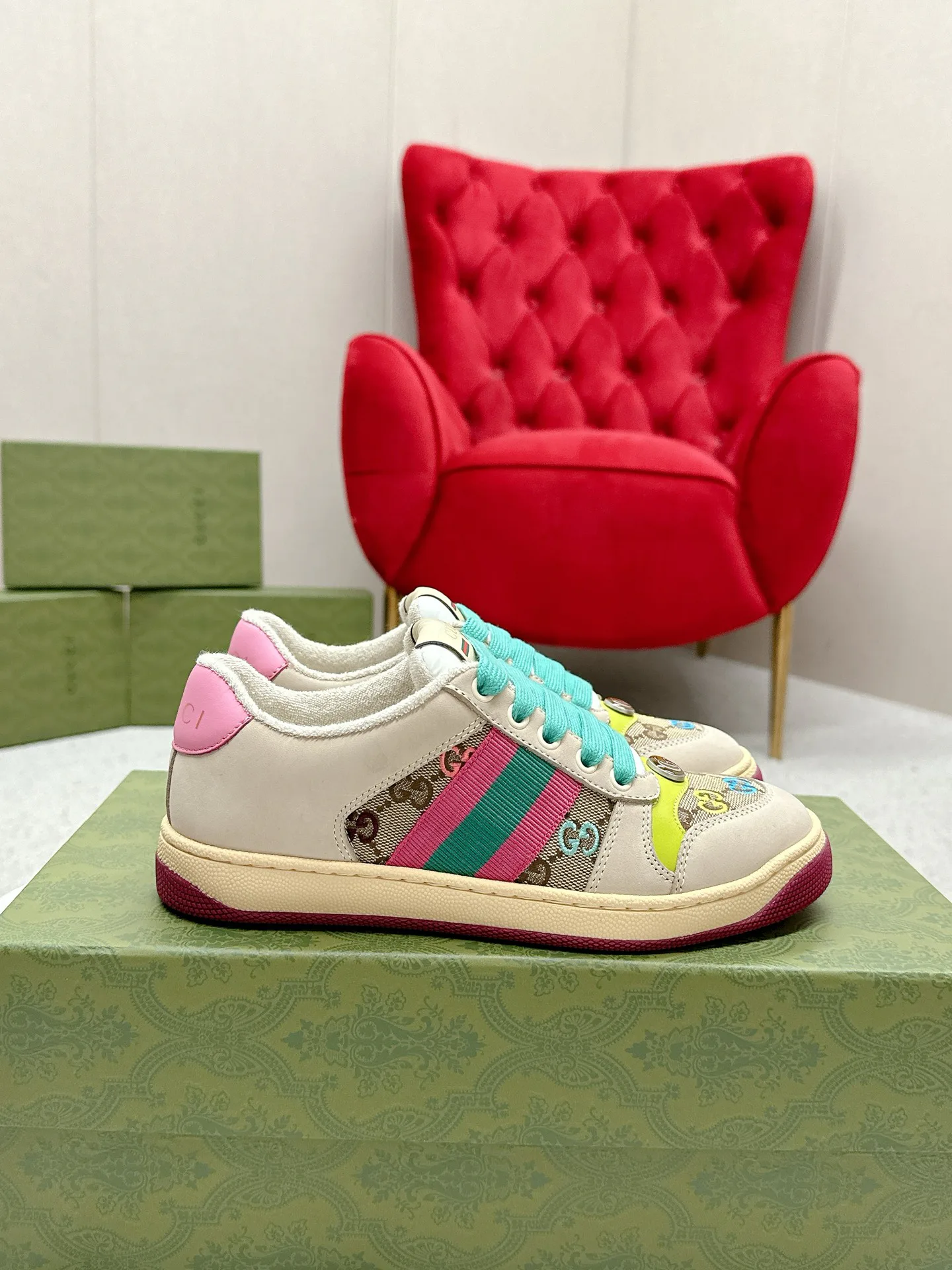 Кеды Женские Gucci 4784219