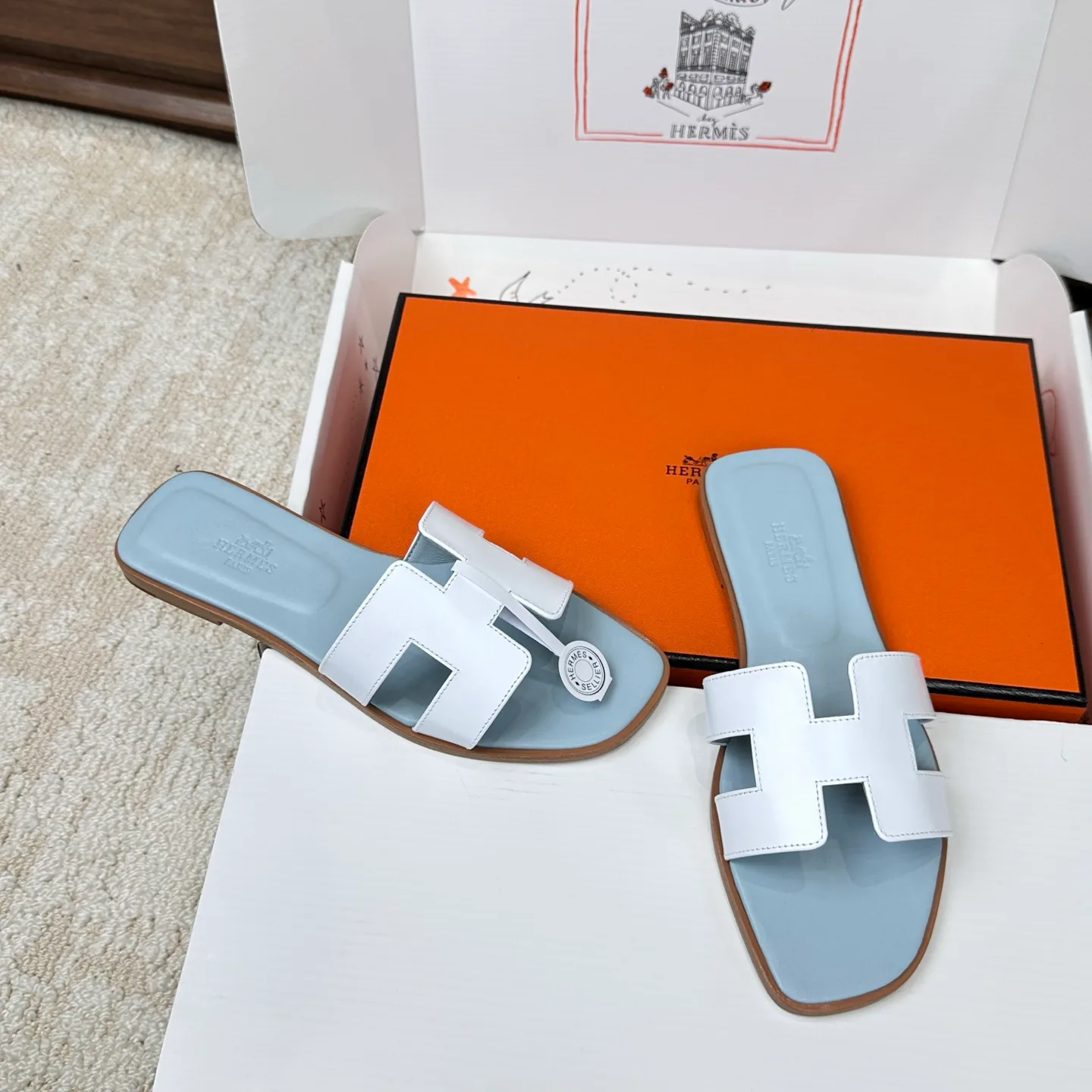 Шлепанцы Женские Hermes 3043257