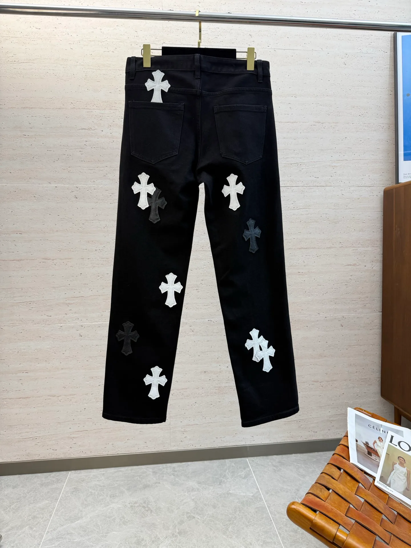 Джинсы Мужские Chrome Hearts 233559