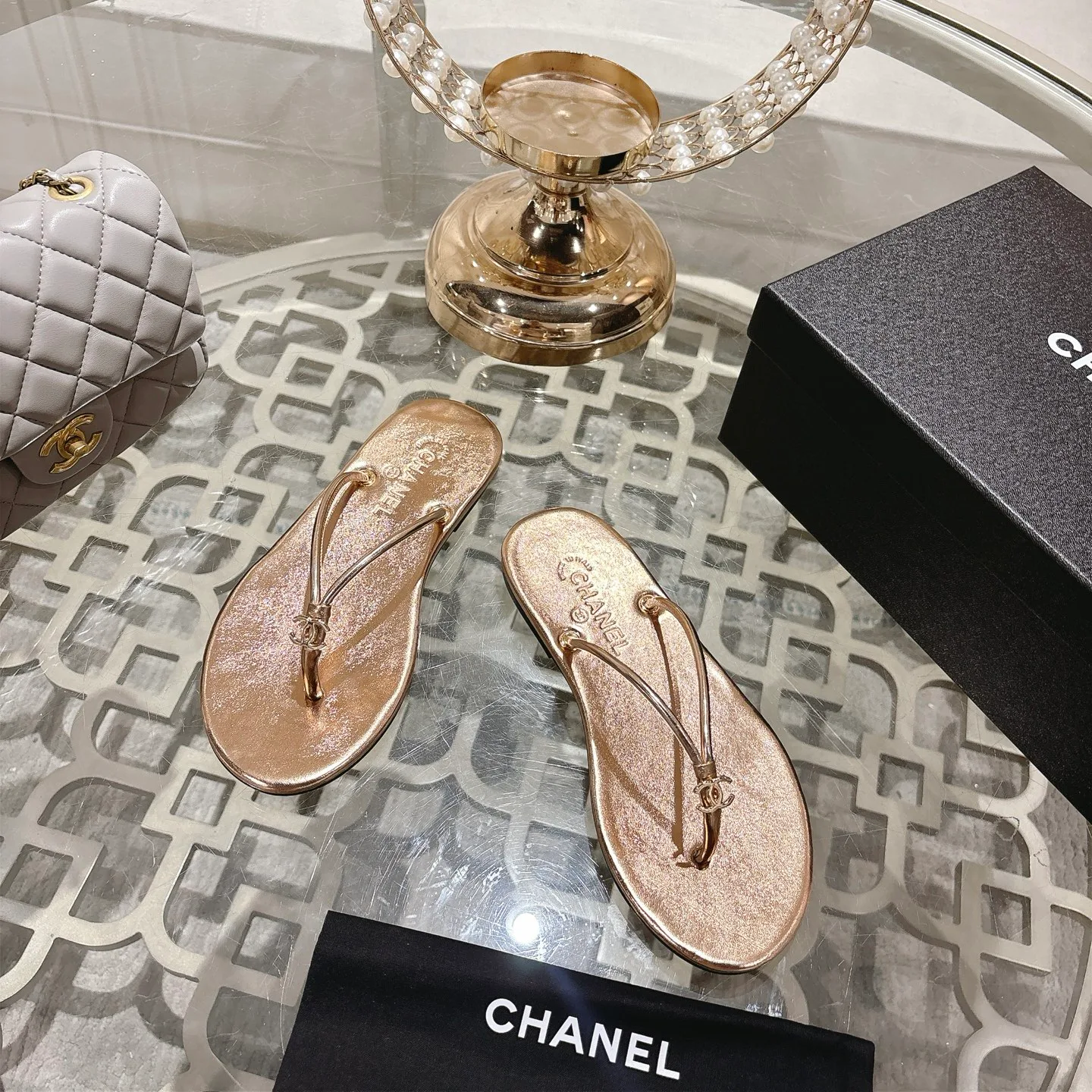 Шлепанцы Женские Chanel 11616666