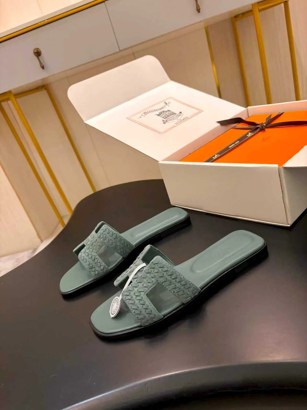 Шлепанцы Женские Hermes 735230