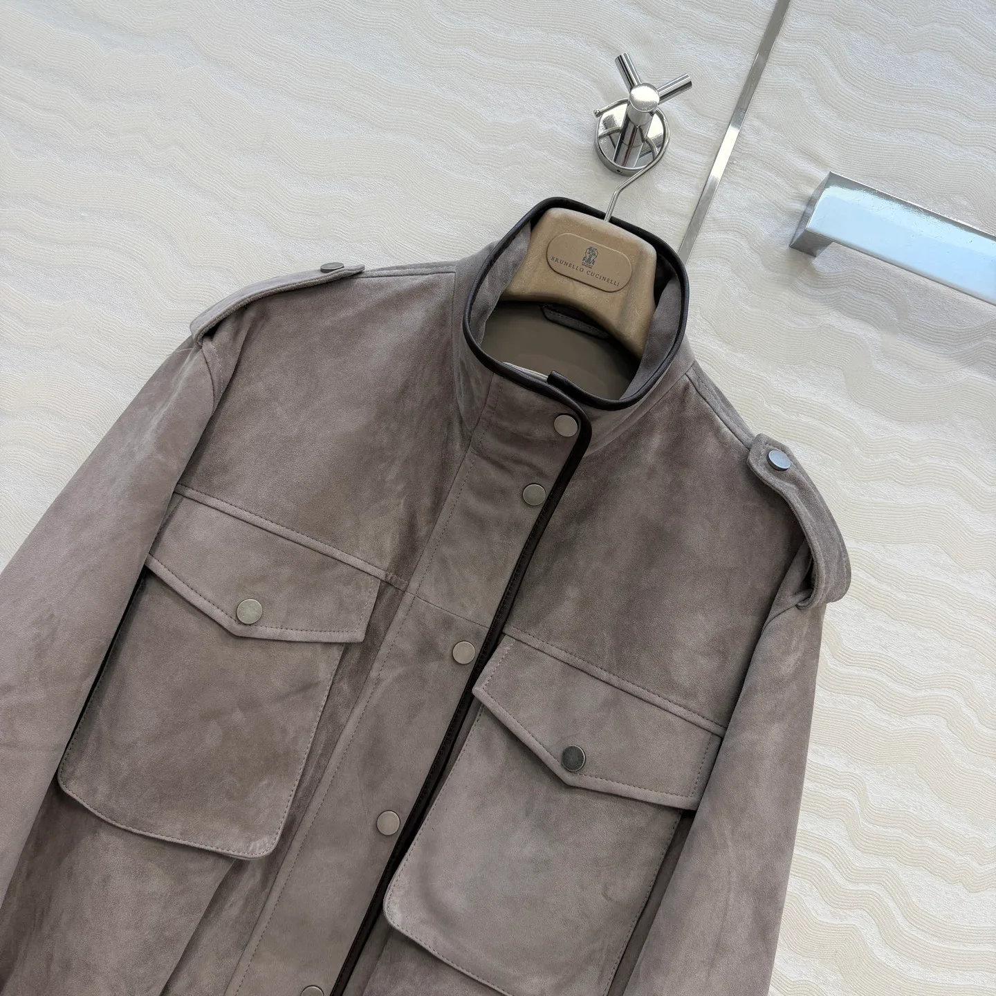 Кожаные Куртки И Дублёнки Женские Brunello Cucinelli 18200799