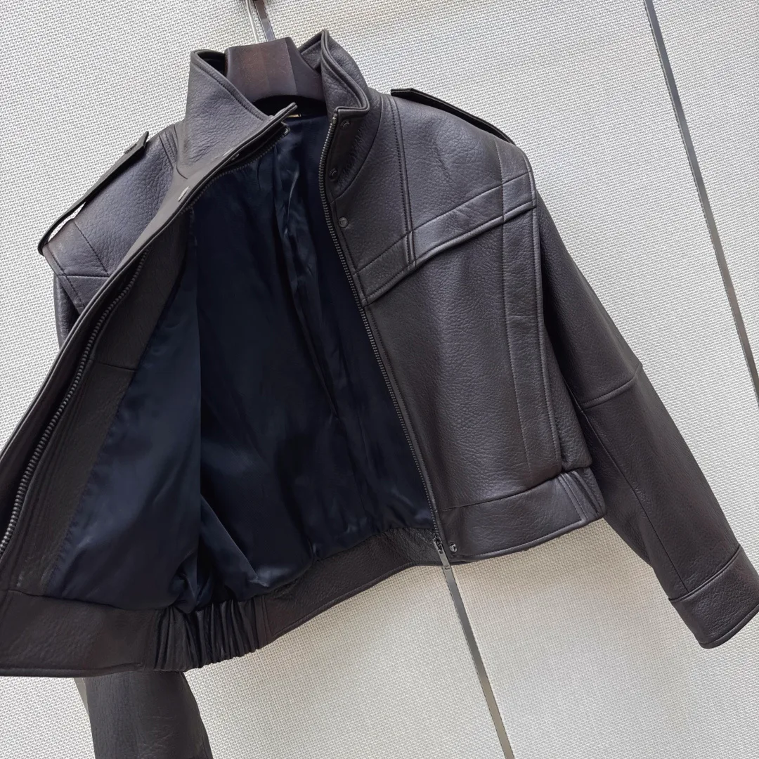 Кожаные Куртки И Дублёнки Женские Saint Laurent 18094456