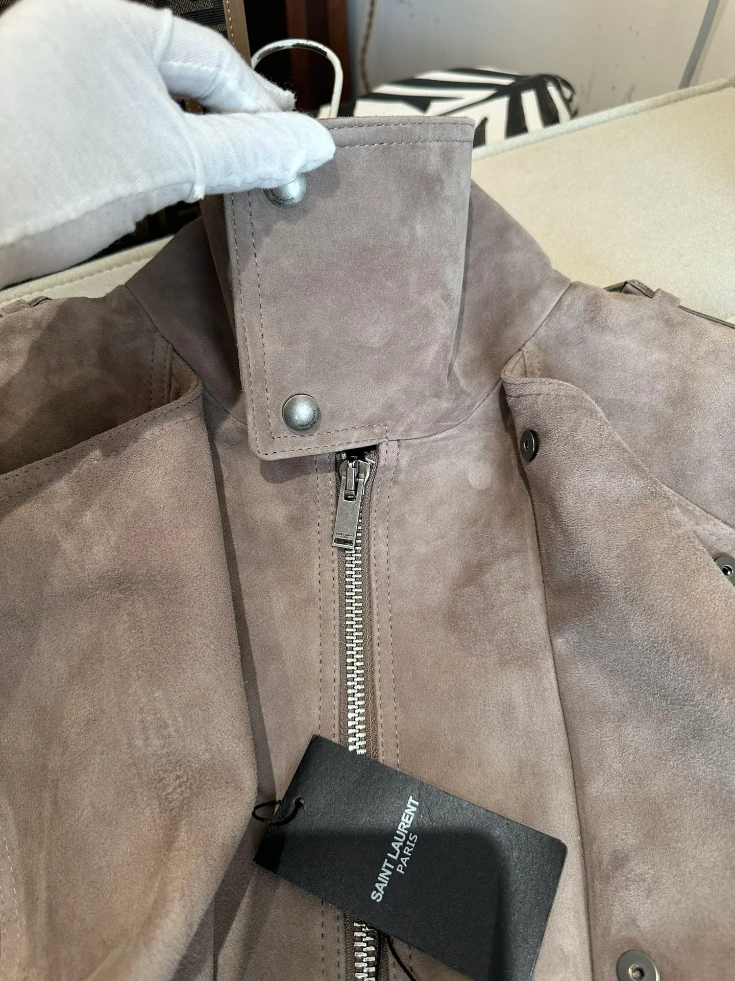 Куртки И Пуховики Женские Saint Laurent 989314