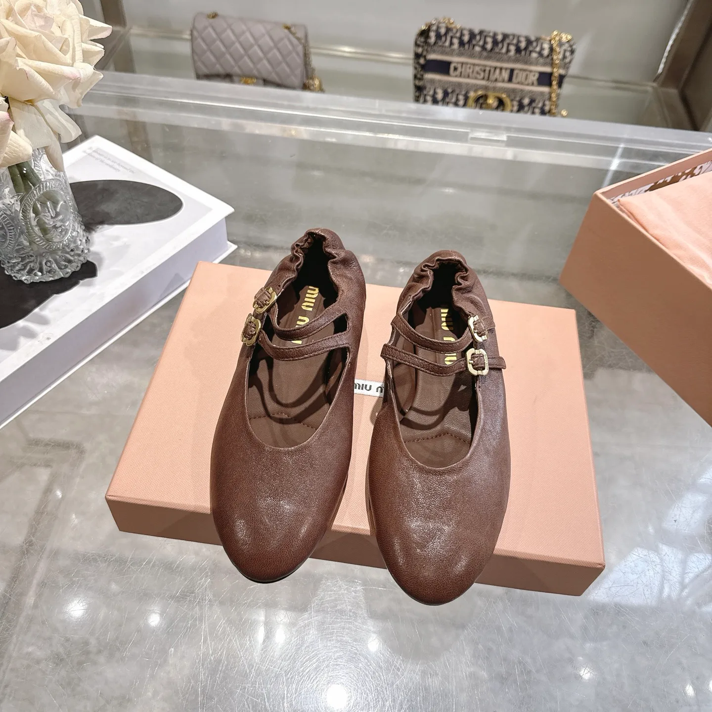 Балетки Женские Miu Miu 12156477