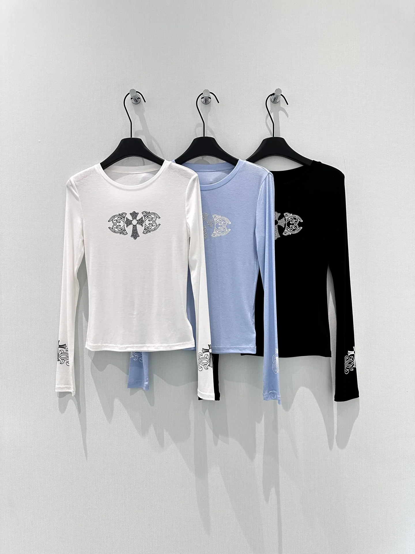 Лонгсливы Женские Chrome Hearts 1461144