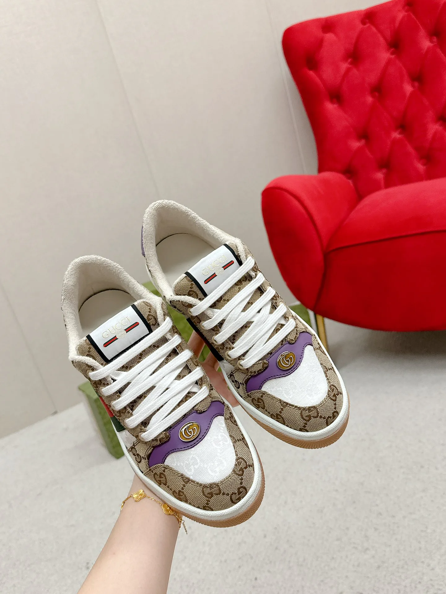 Кеды Женские Gucci 4784231