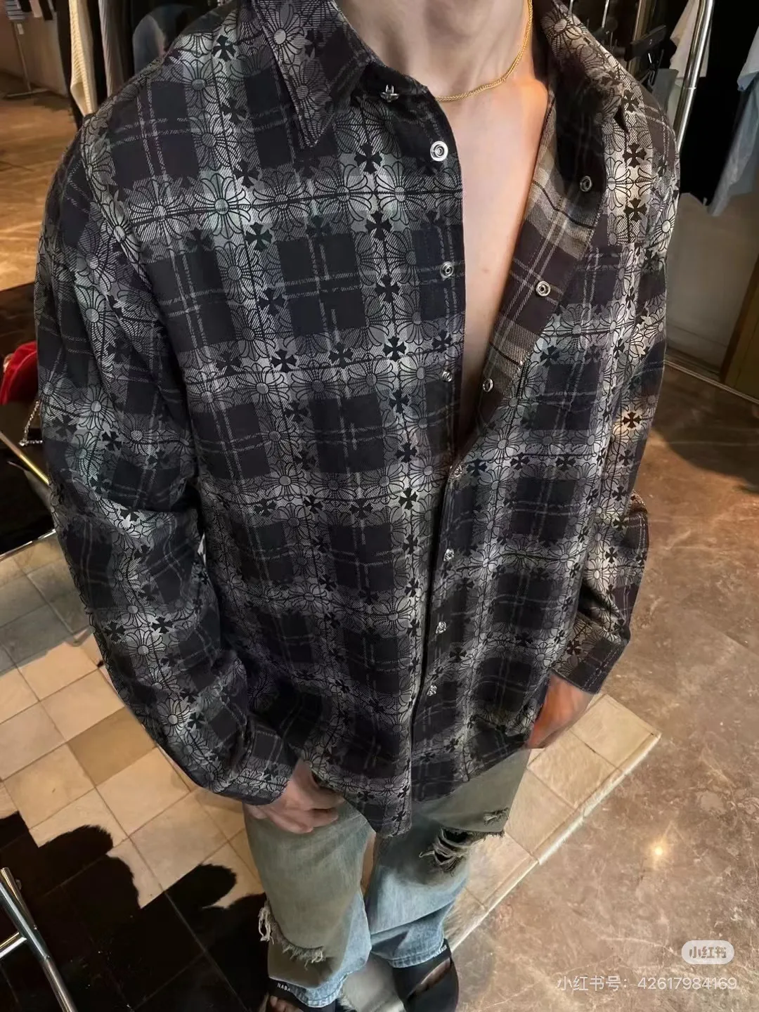Рубашки Мужские Chrome Hearts 17480518