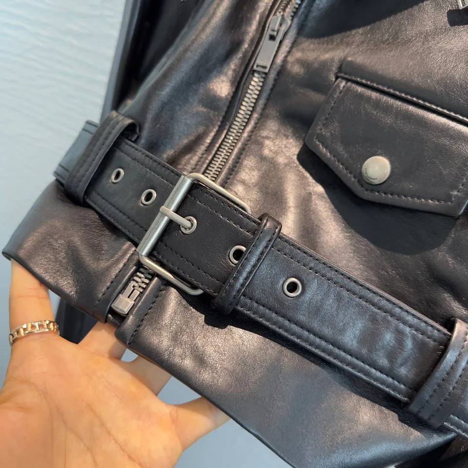 Кожаные Куртки И Дублёнки Женские Saint Laurent 17302218