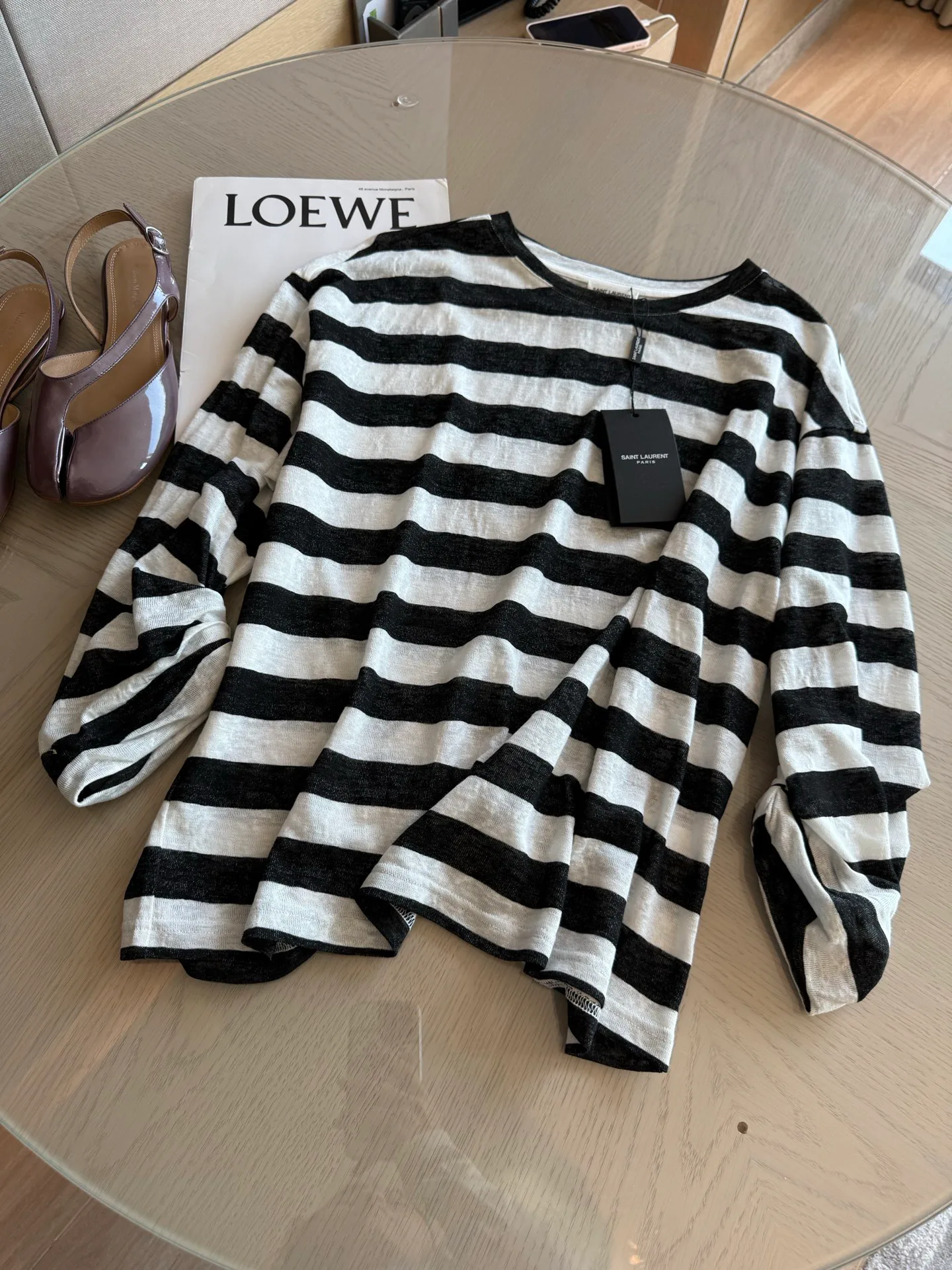Лонгсливы Женские Saint Laurent 10945219