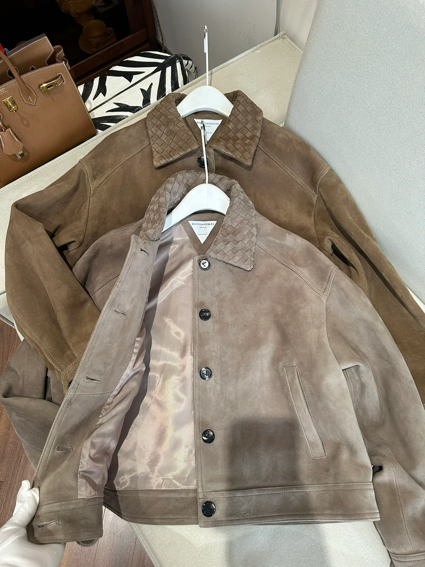 Кожаные Куртки И Дублёнки Женские Bottega Veneta 11460770