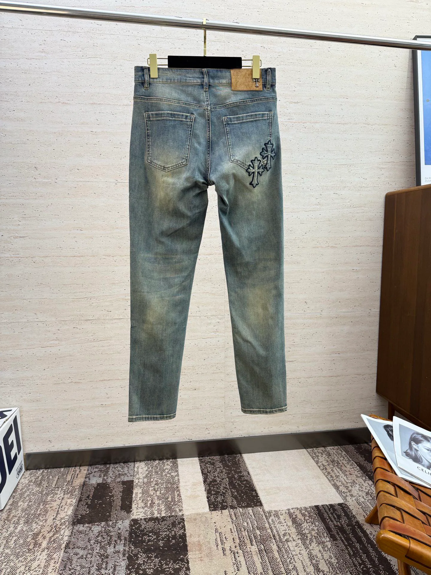 Джинсы Мужские Chrome Hearts 233564