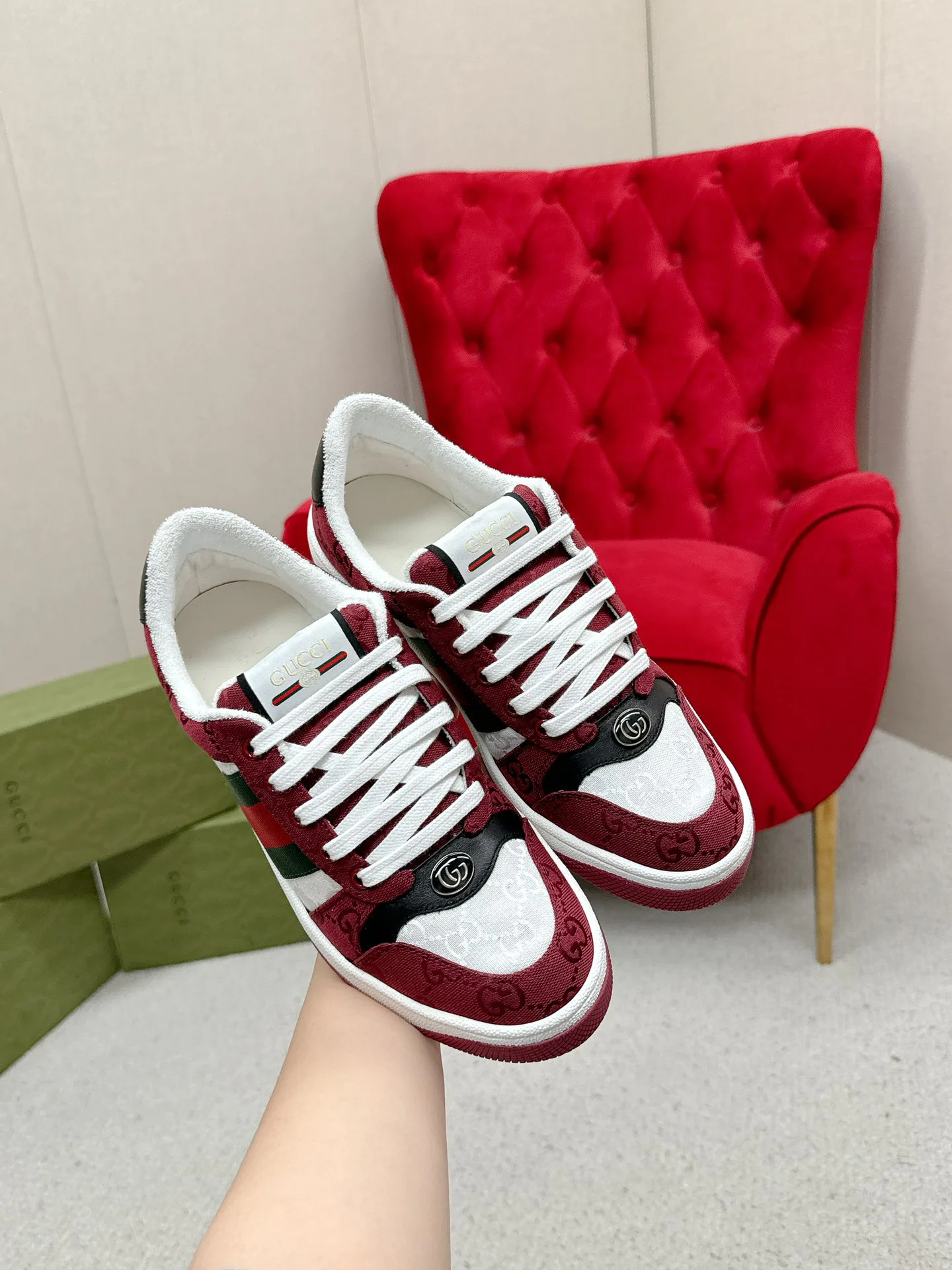 Кеды Женские Gucci 4784226