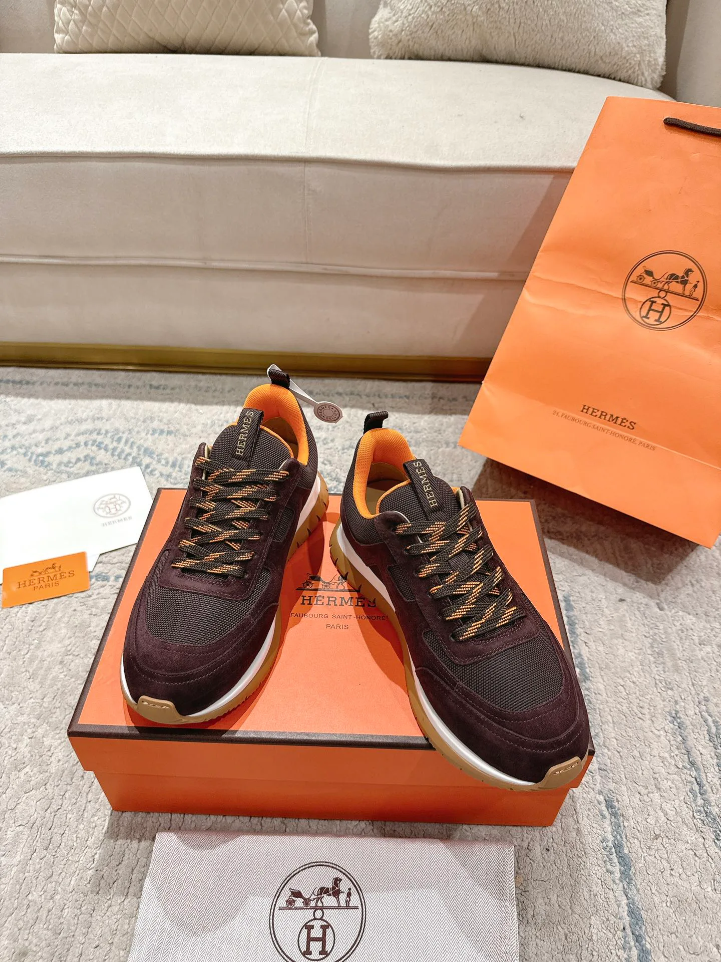 Кроссовки Мужские Hermes 12874761