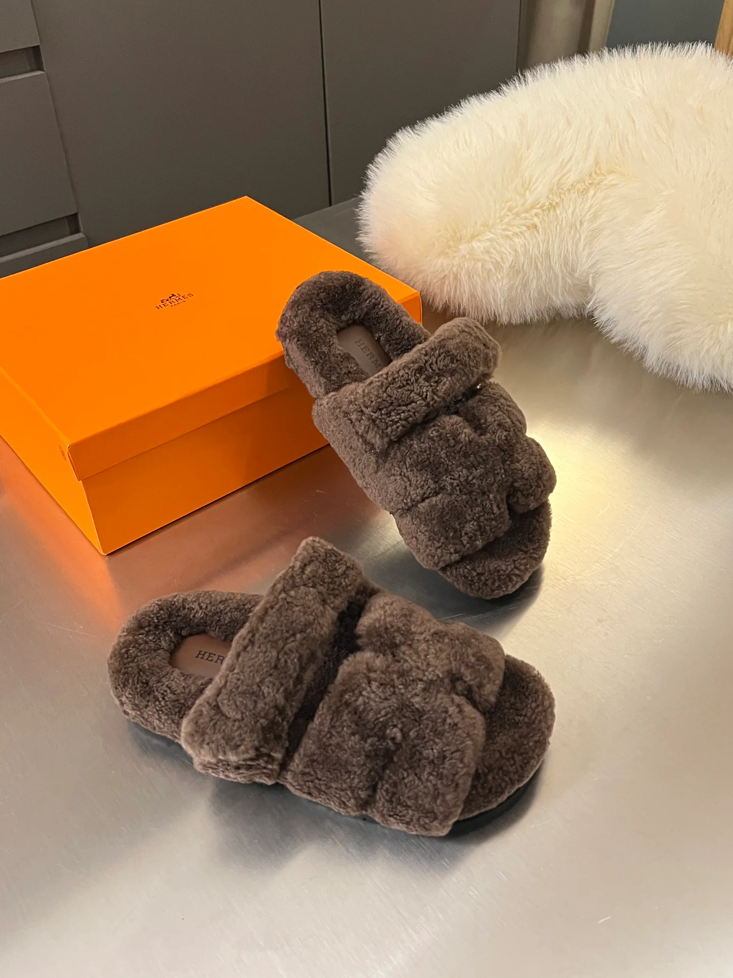 Тапочки Женские Hermes 17957239