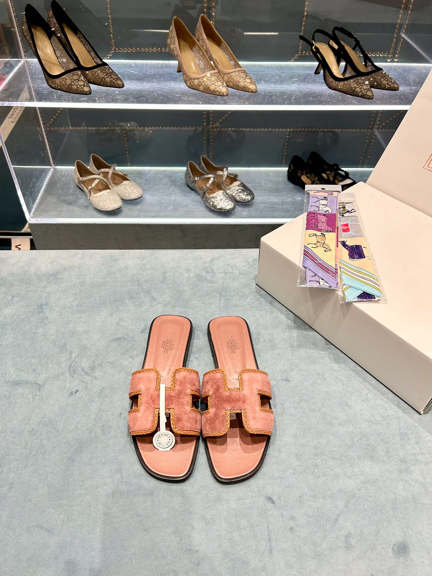 Шлепанцы Женские Hermes 9878135