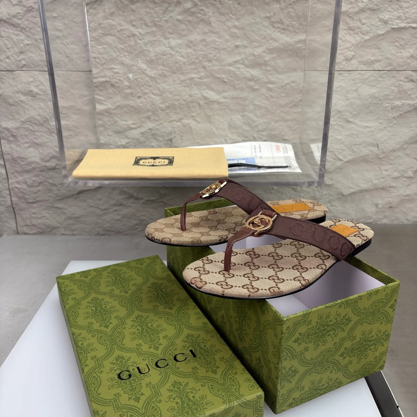 Шлепанцы Женские Gucci 18351546