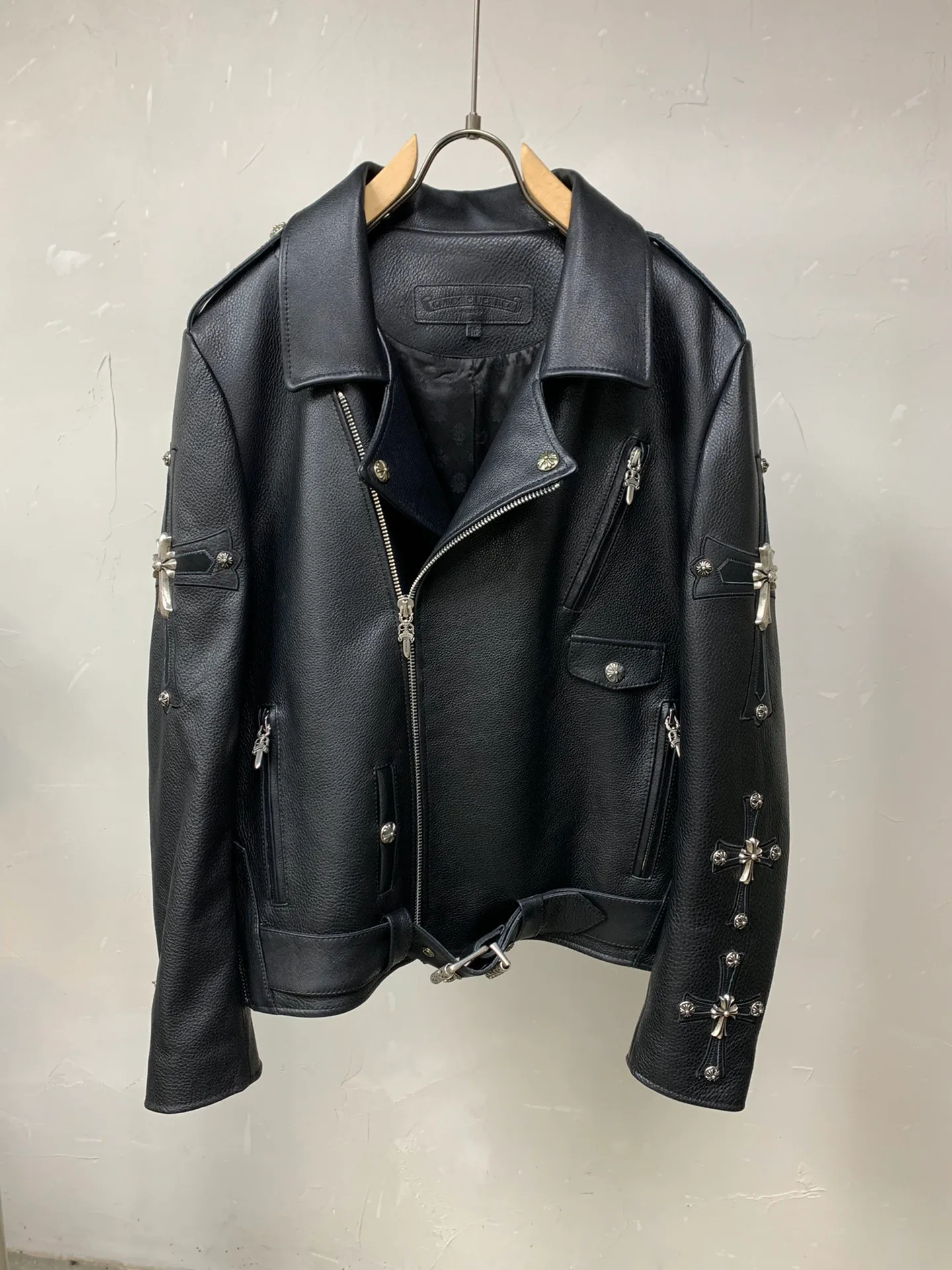 Кожаные Куртки И Дублёнки Мужские Chrome Hearts 13602964