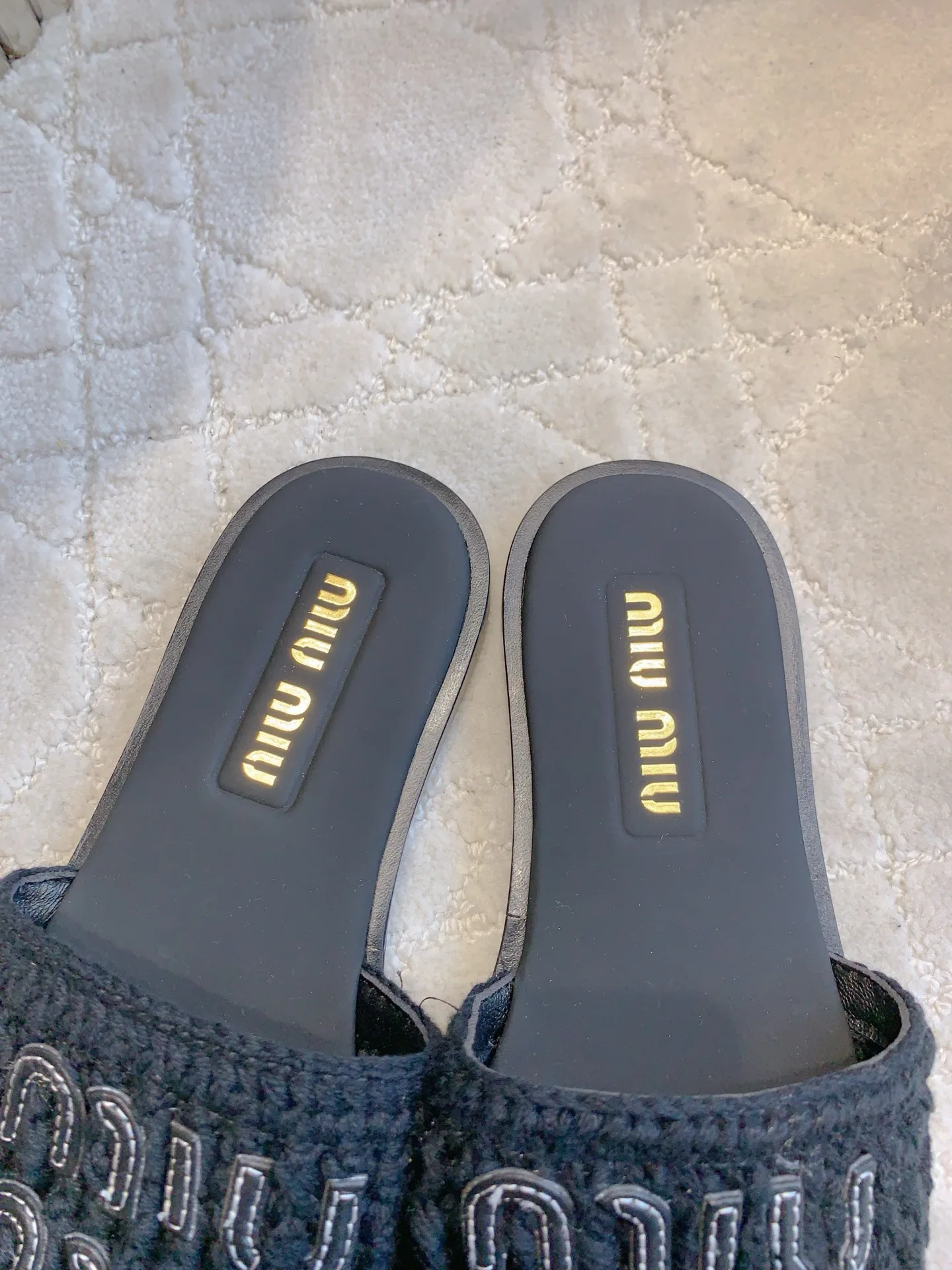 Шлепанцы Женские Miu Miu 4942623