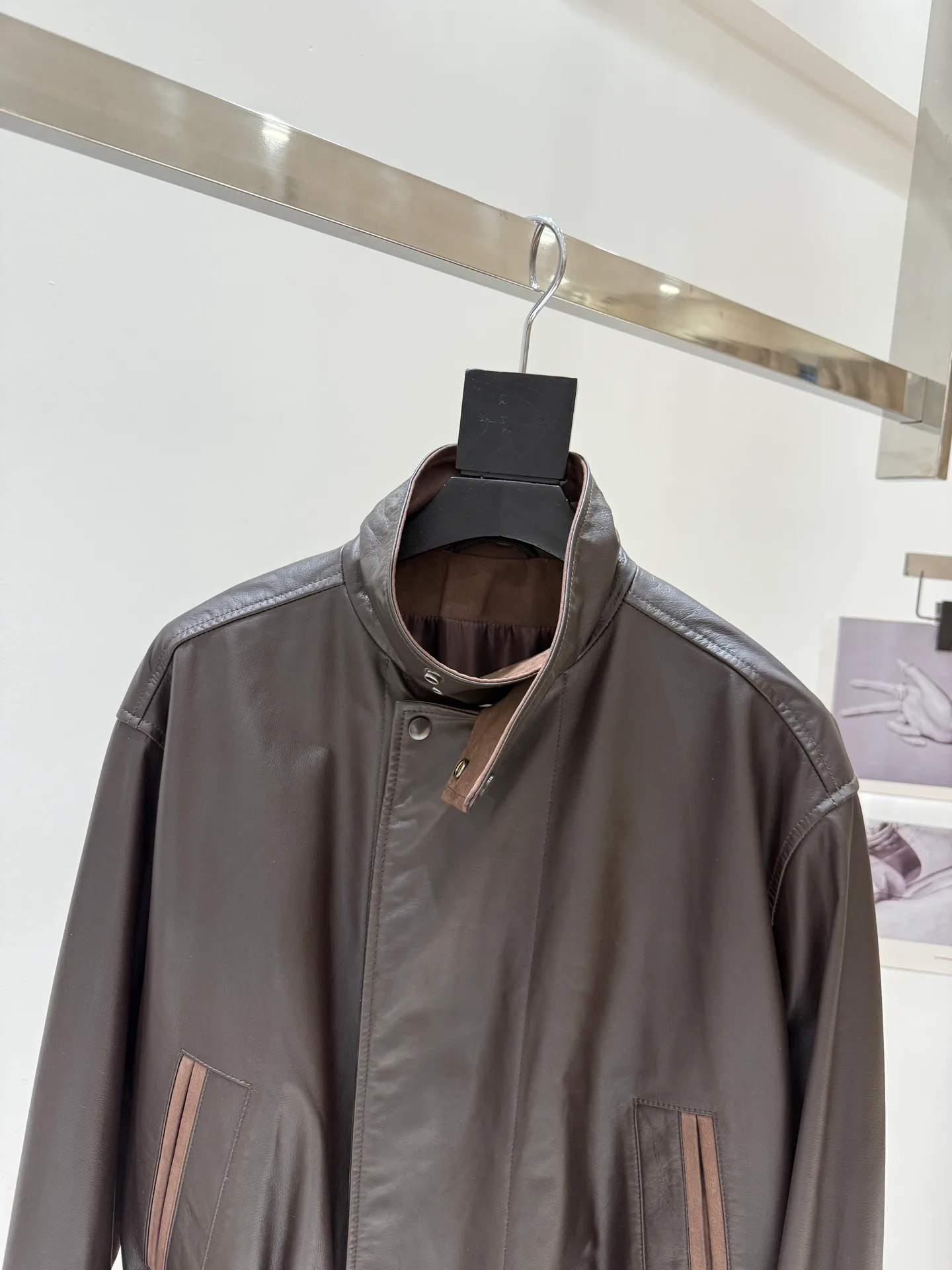 Кожаные Куртки И Дублёнки Женские Saint Laurent 18593025