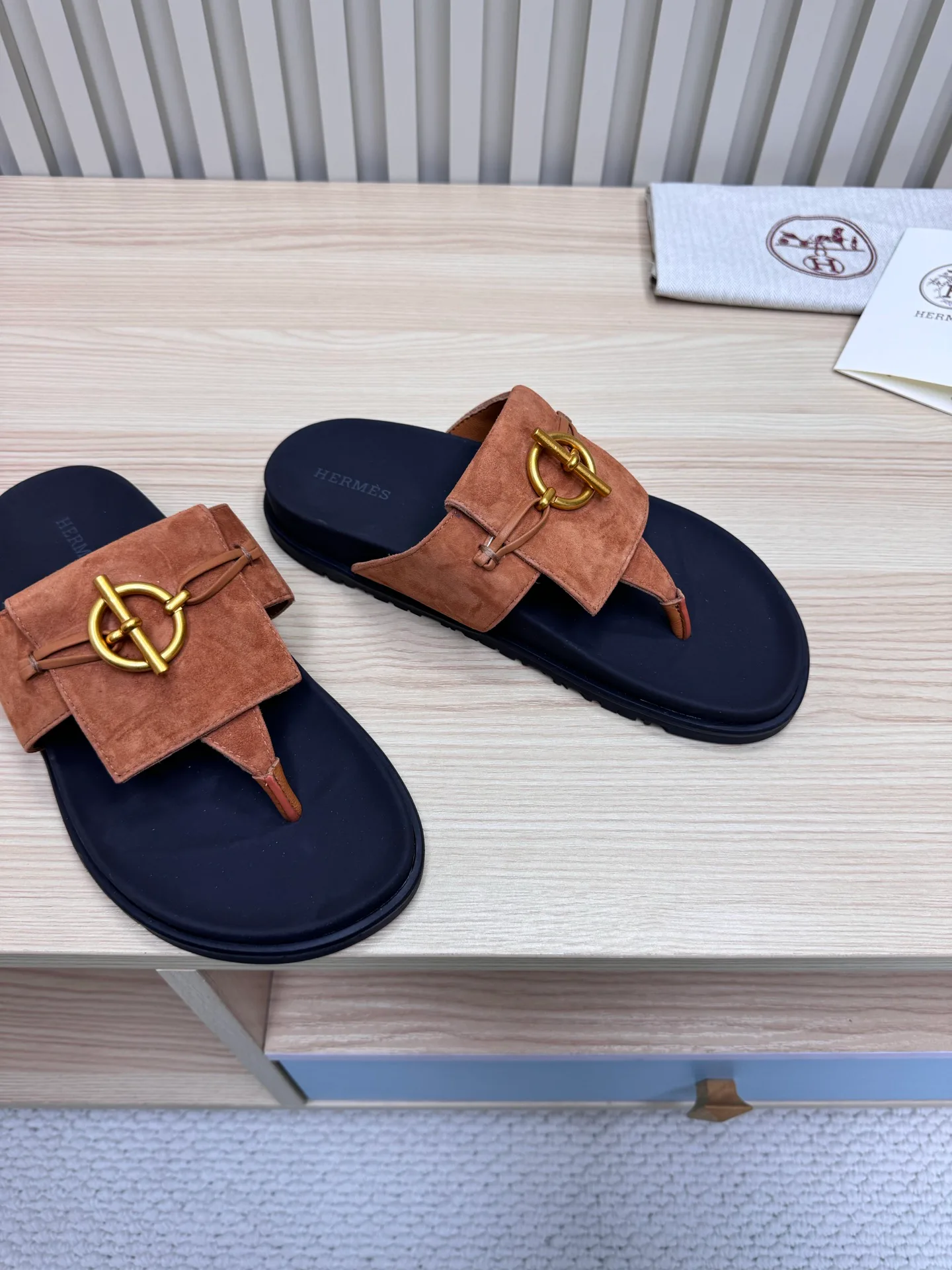 Шлепанцы Женские Hermes 488263