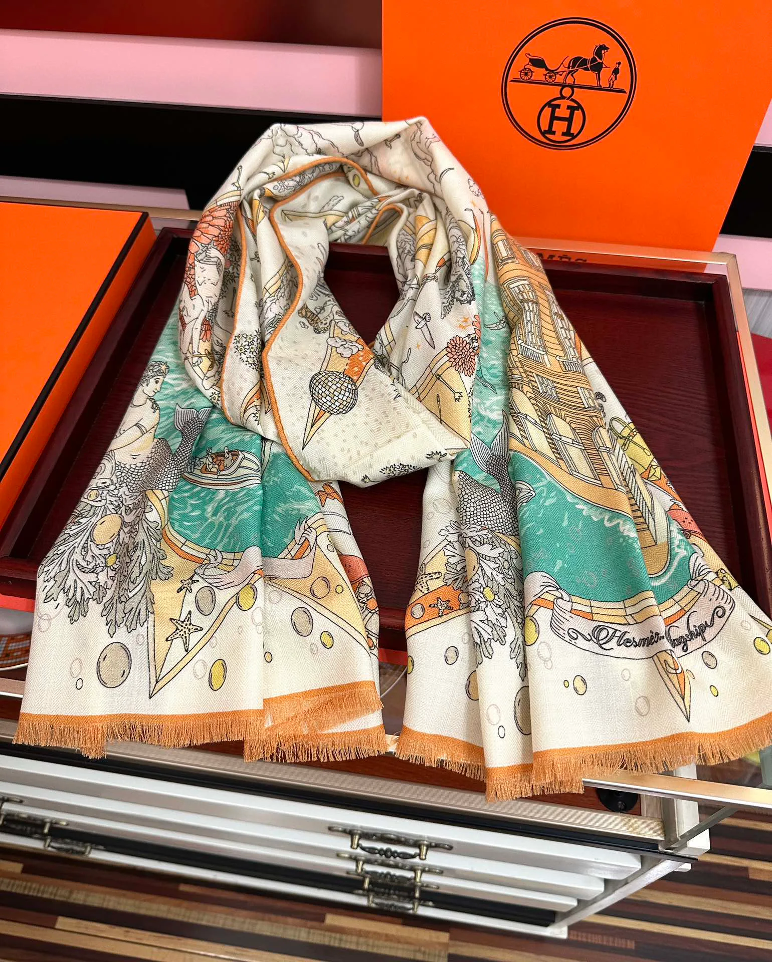 Шарфы Hermes 369664