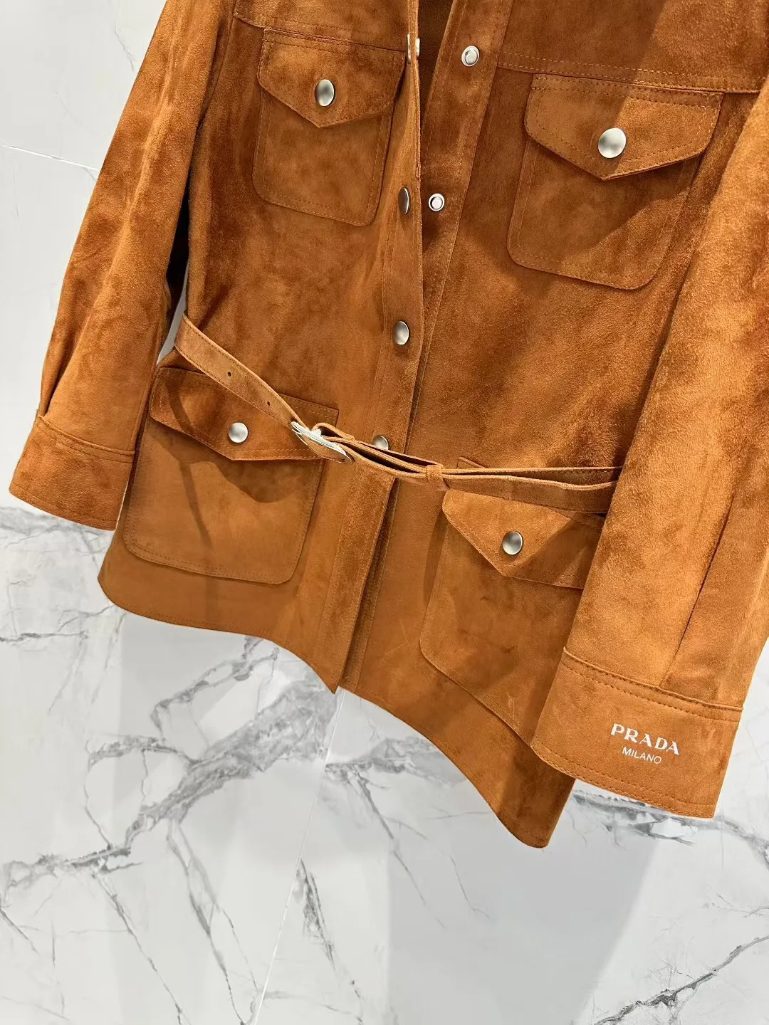 Кожаные Куртки И Дублёнки Женские Prada 13186446