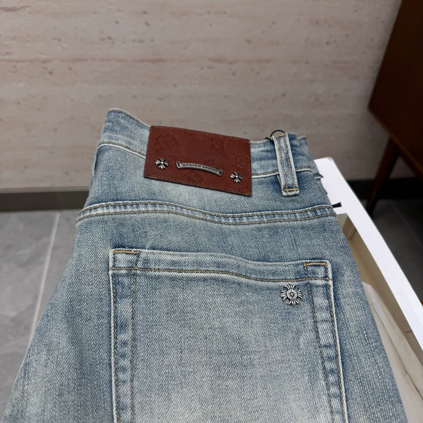 Джинсы Мужские Chrome Hearts 11236163