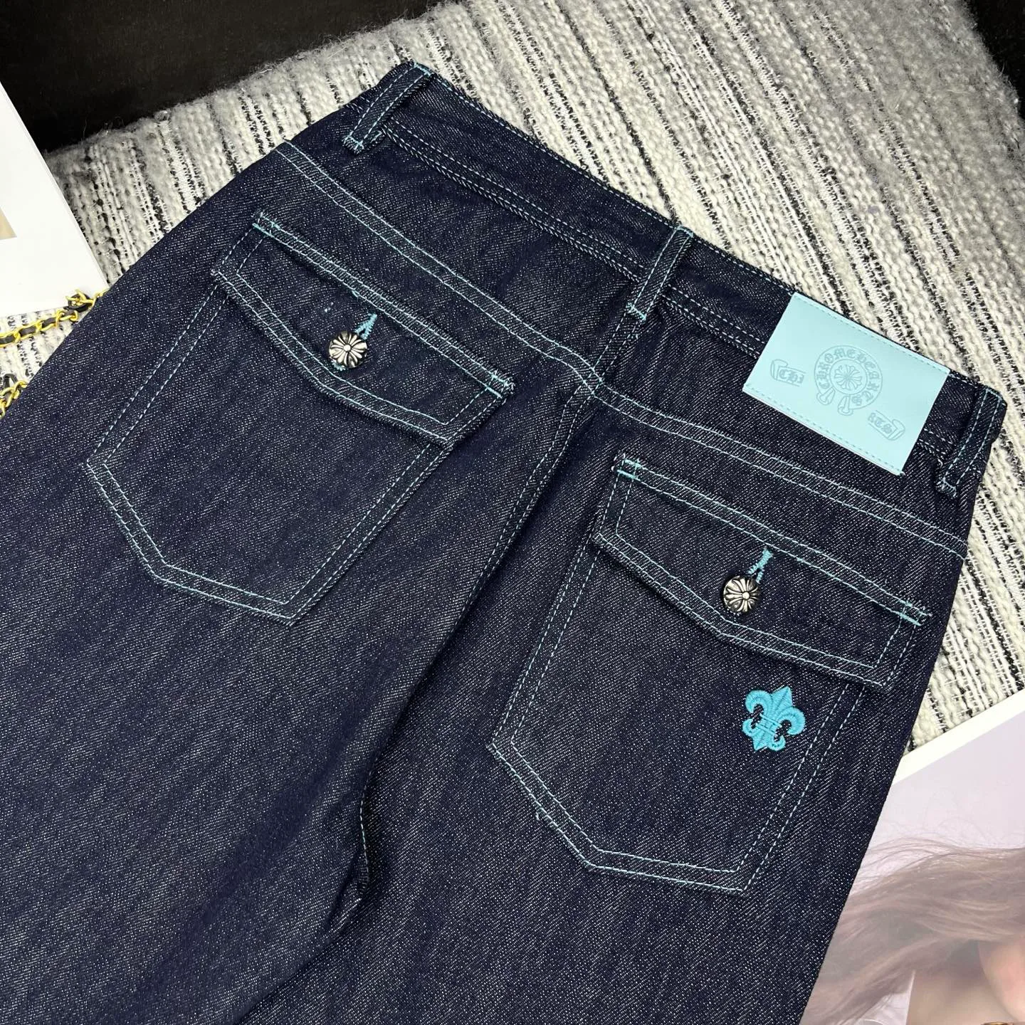 Джинсы Женские Chrome Hearts 11027831
