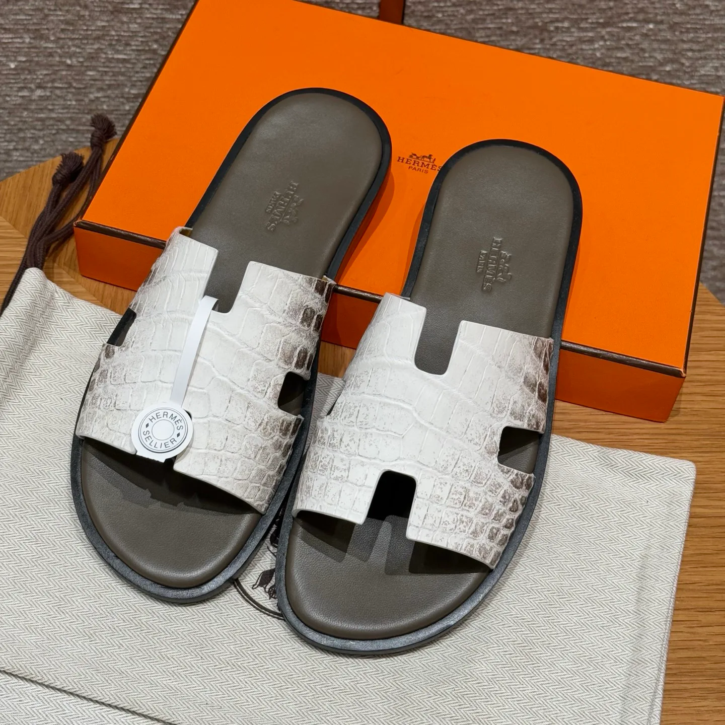 Шлепанцы Мужские Hermes 7827