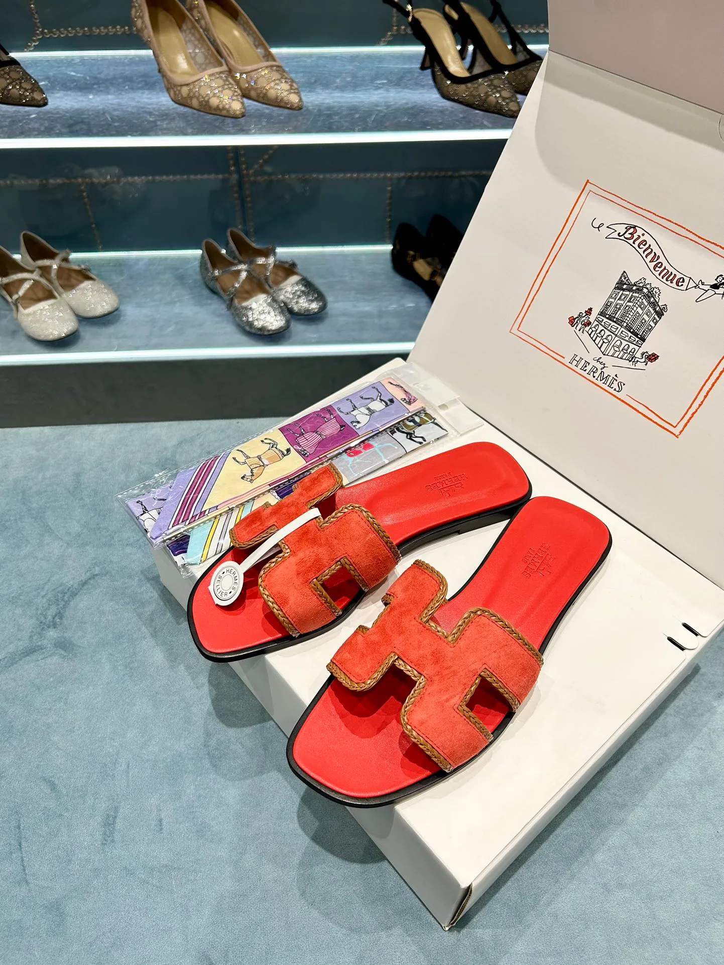 Шлепанцы Женские Hermes 9878127